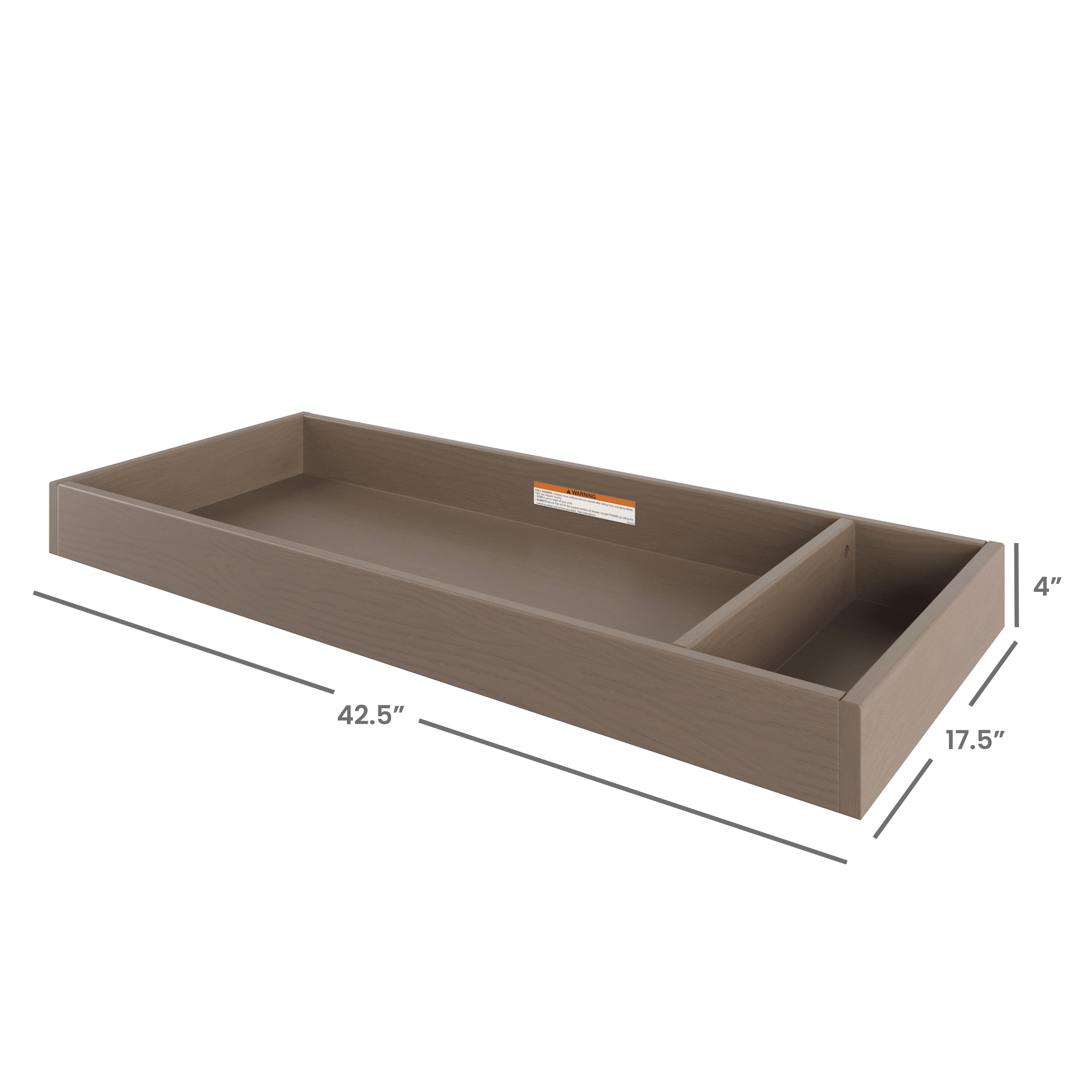 F01792 - Universal Changing Table Topper, Dusty Heather