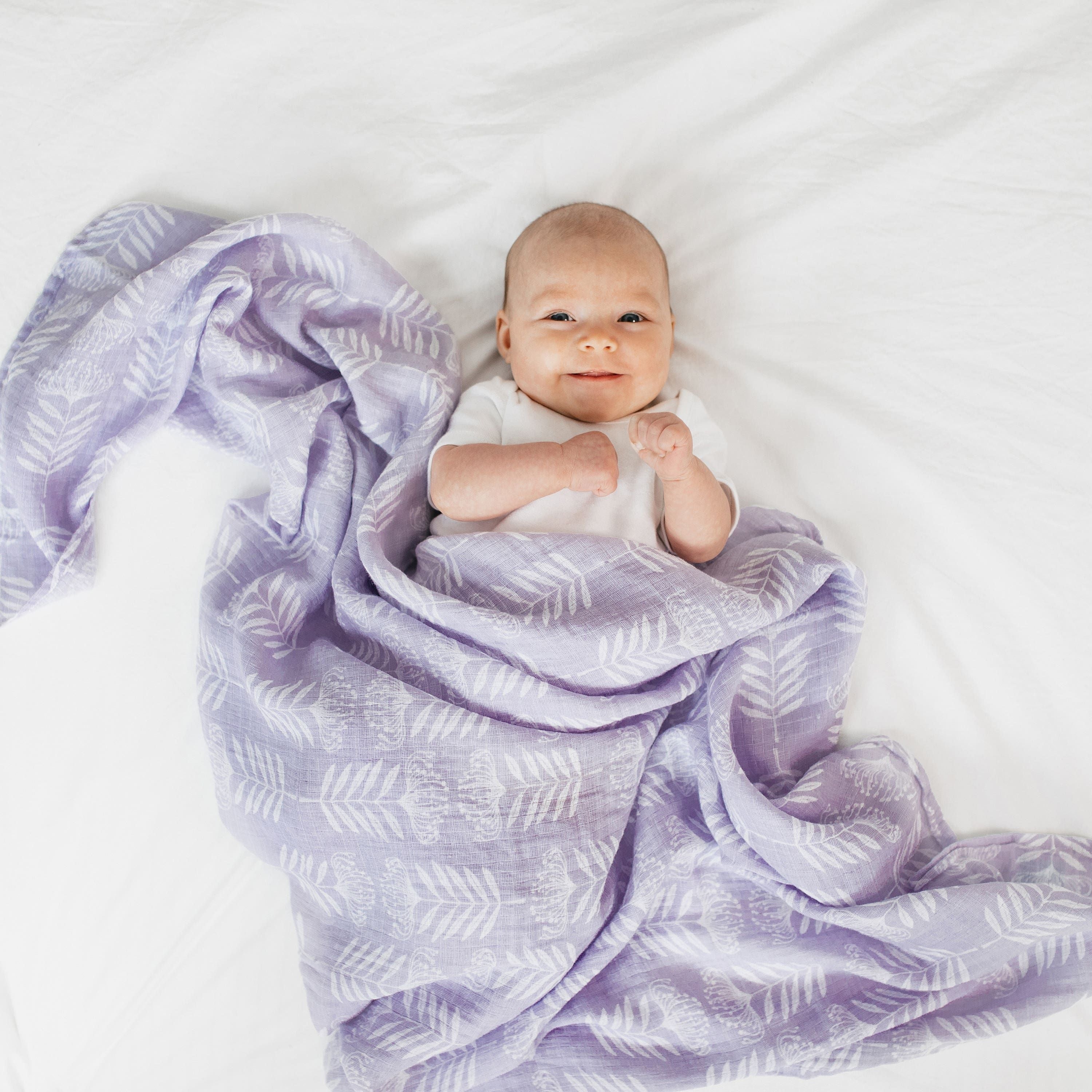 Essentials Cotton Muslin Swaddle Blanket 4 Pack