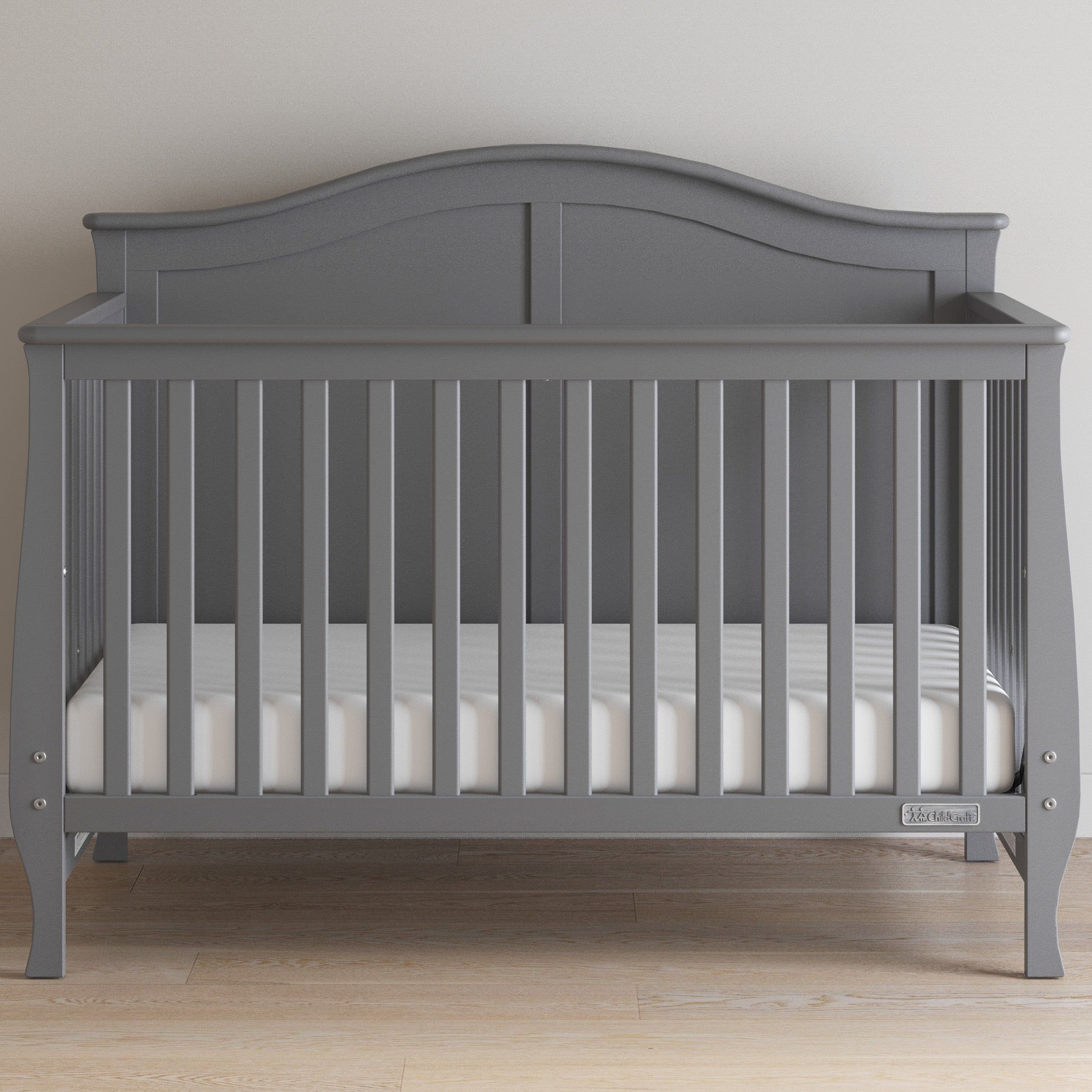 Camden 4-in-1 Convertible Crib, Cool Grey