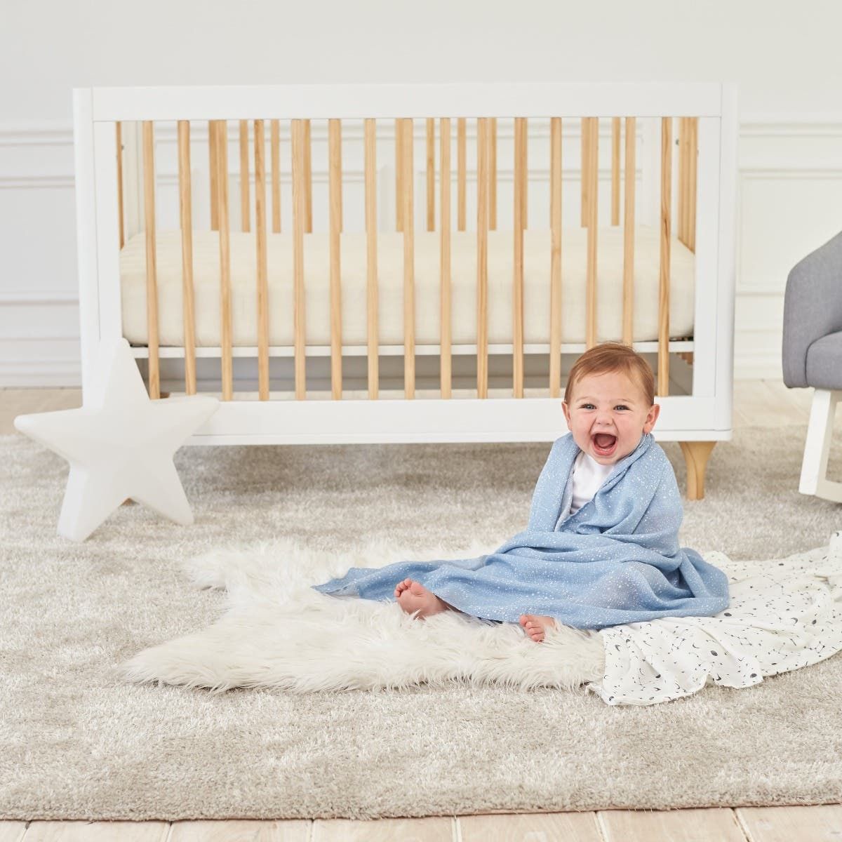 Essentials Silky Soft Swaddle Blanket 2 Pack
