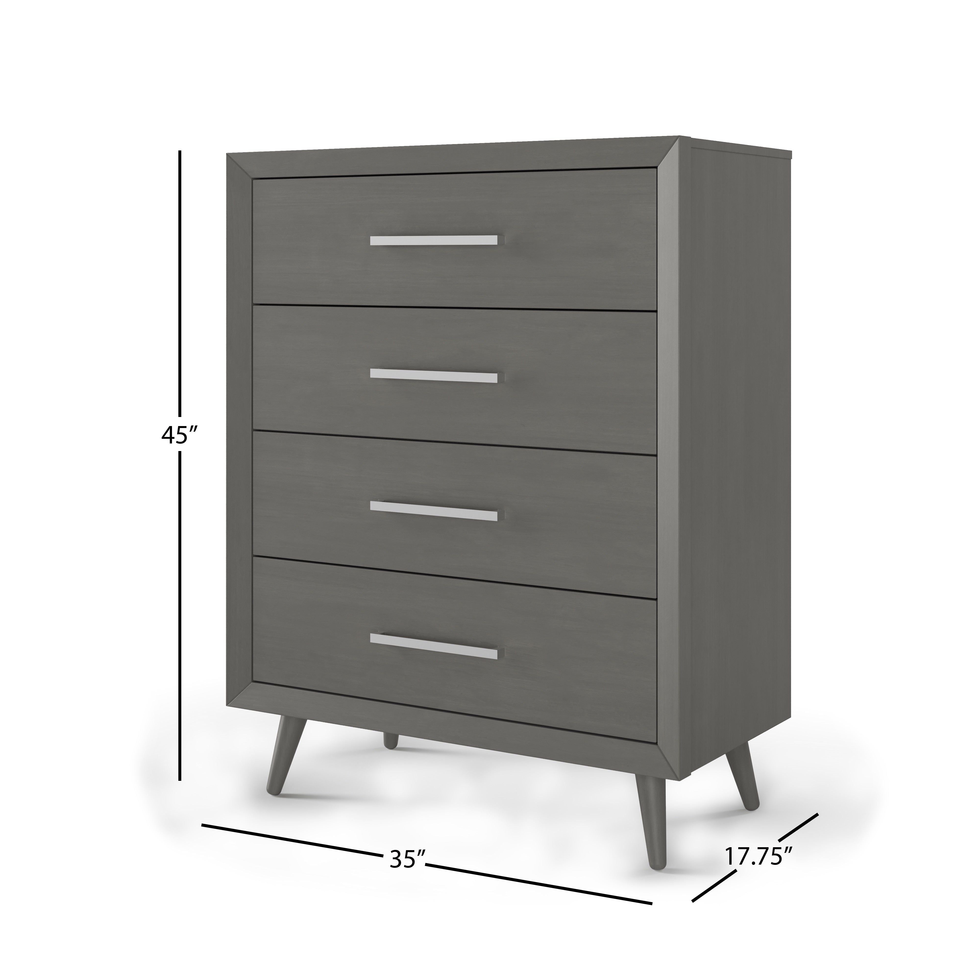 Cranbrook 4 Drawer Chest, Lunar Gray