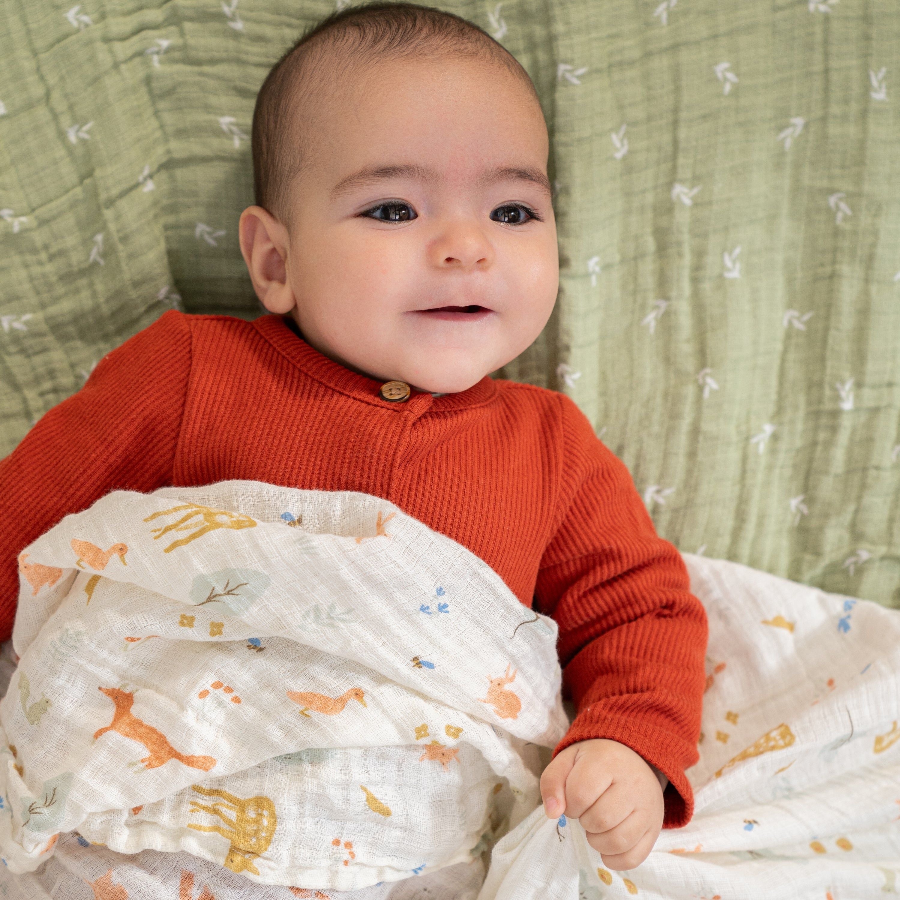 Essentials Cotton Muslin Swaddle Blanket 4 Pack