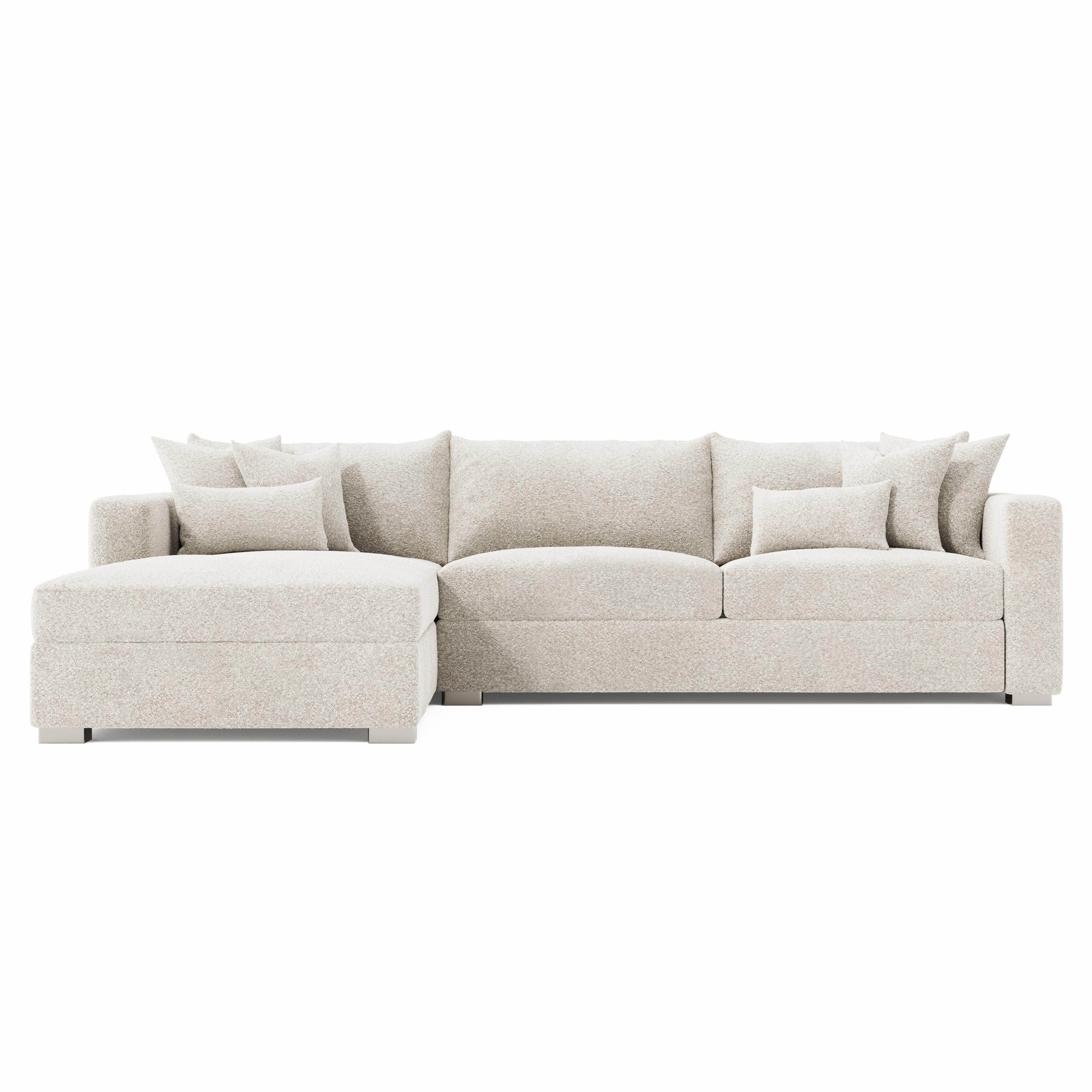 Bernhardt Furniture Helena Fabric Sectional Metal Foot