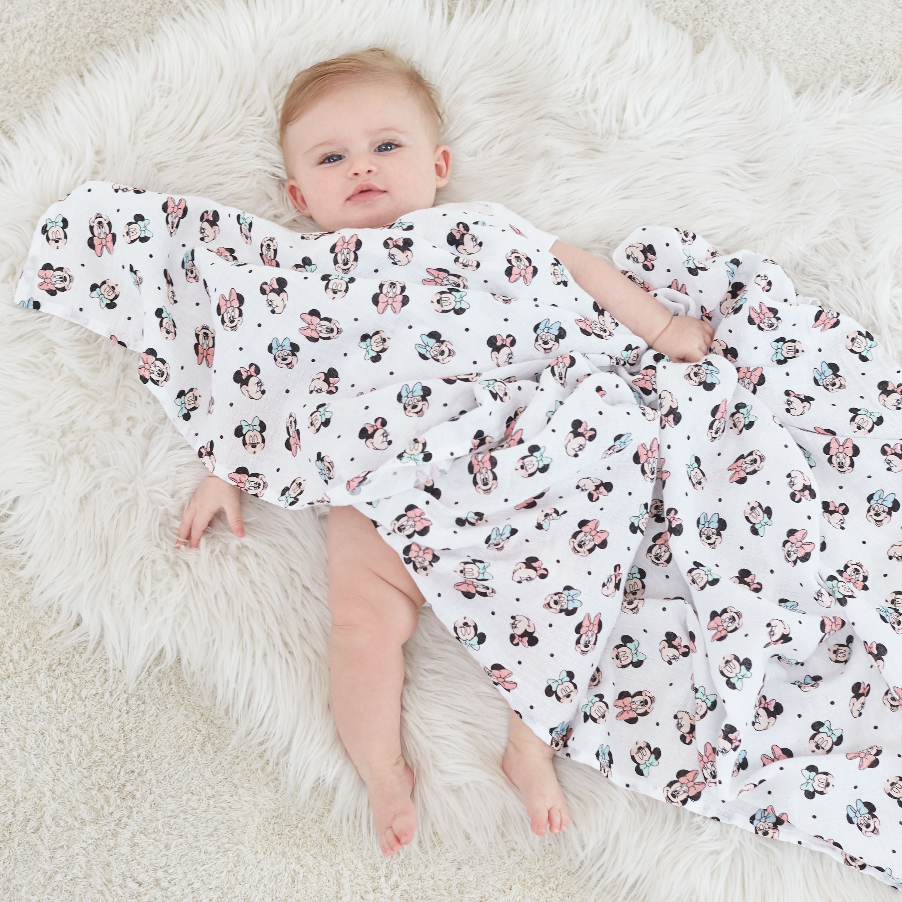 Disney™ Essentials Cotton Muslin Swaddle Blanket 4 Pack