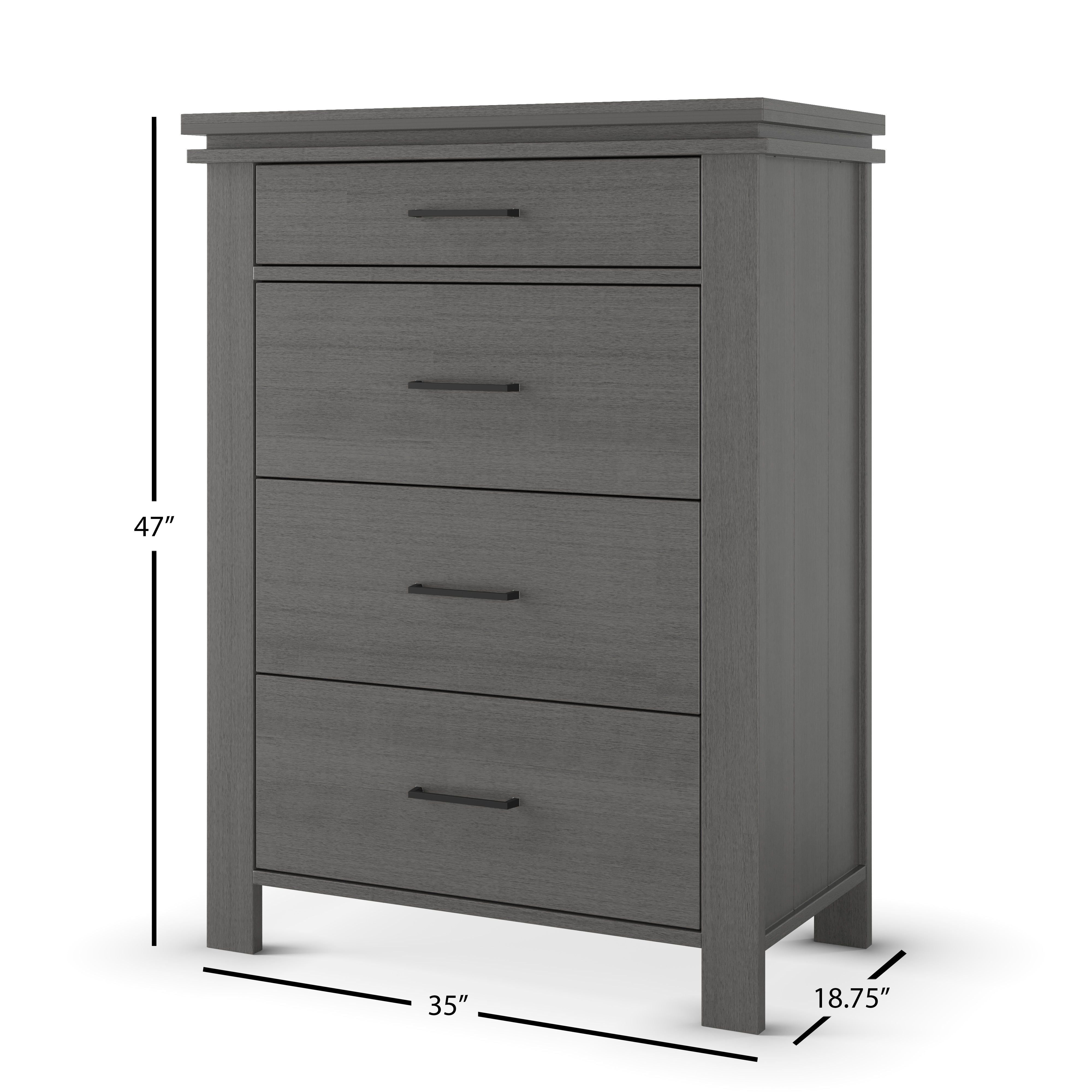 Denman 4 Drawer Chest, Midnight Gray