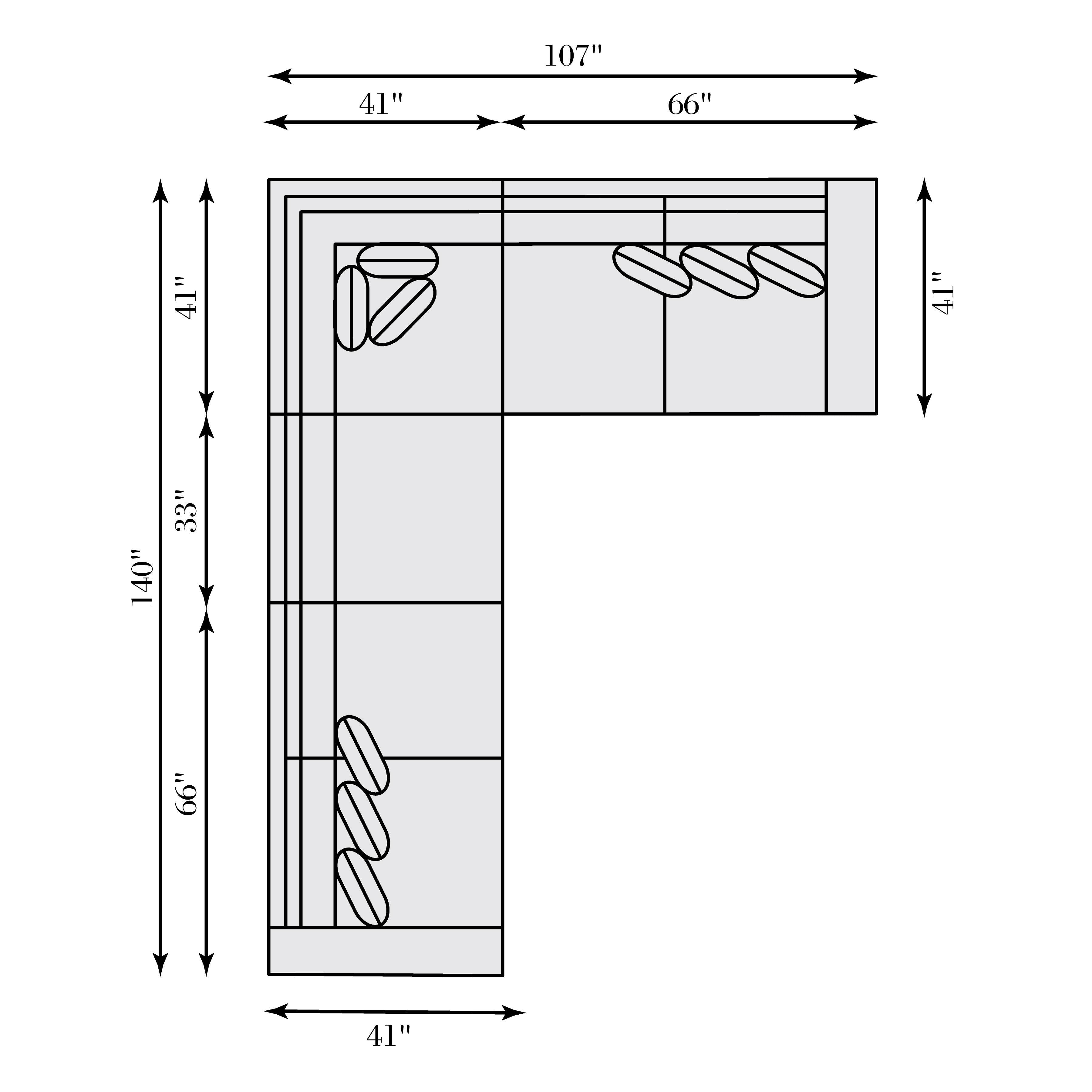 Bernhardt Furniture – Germain Fabric Sectional