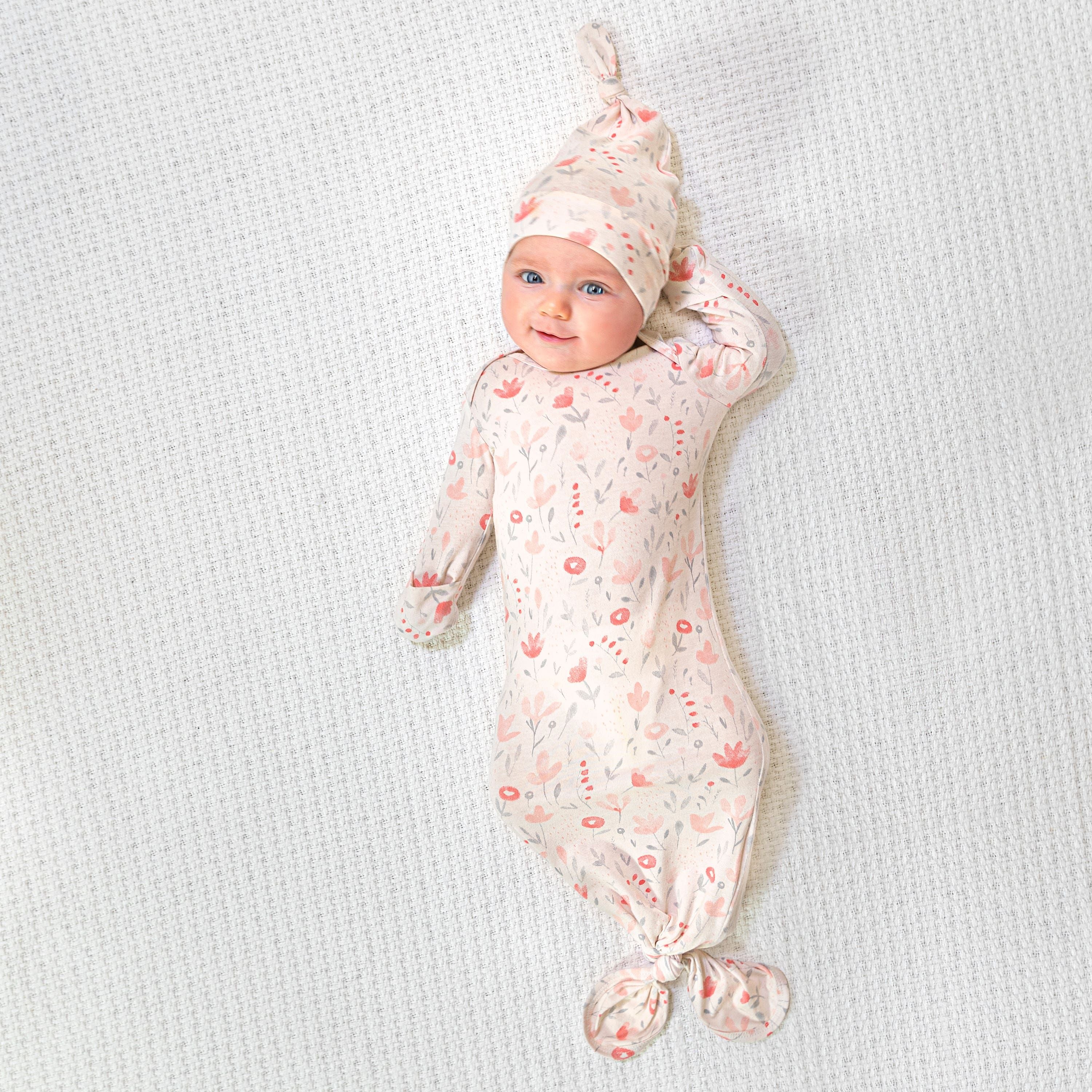 Comfort Knit™ Newborn Gown + Hat Gift Set