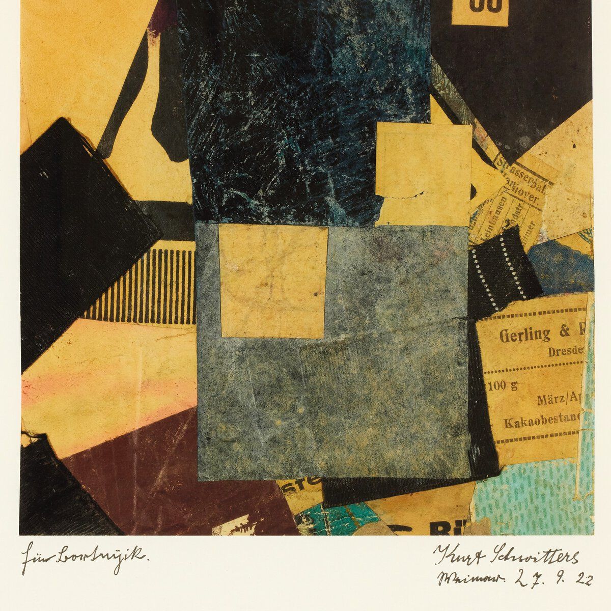 Merz Composition By Kurt Schwitters