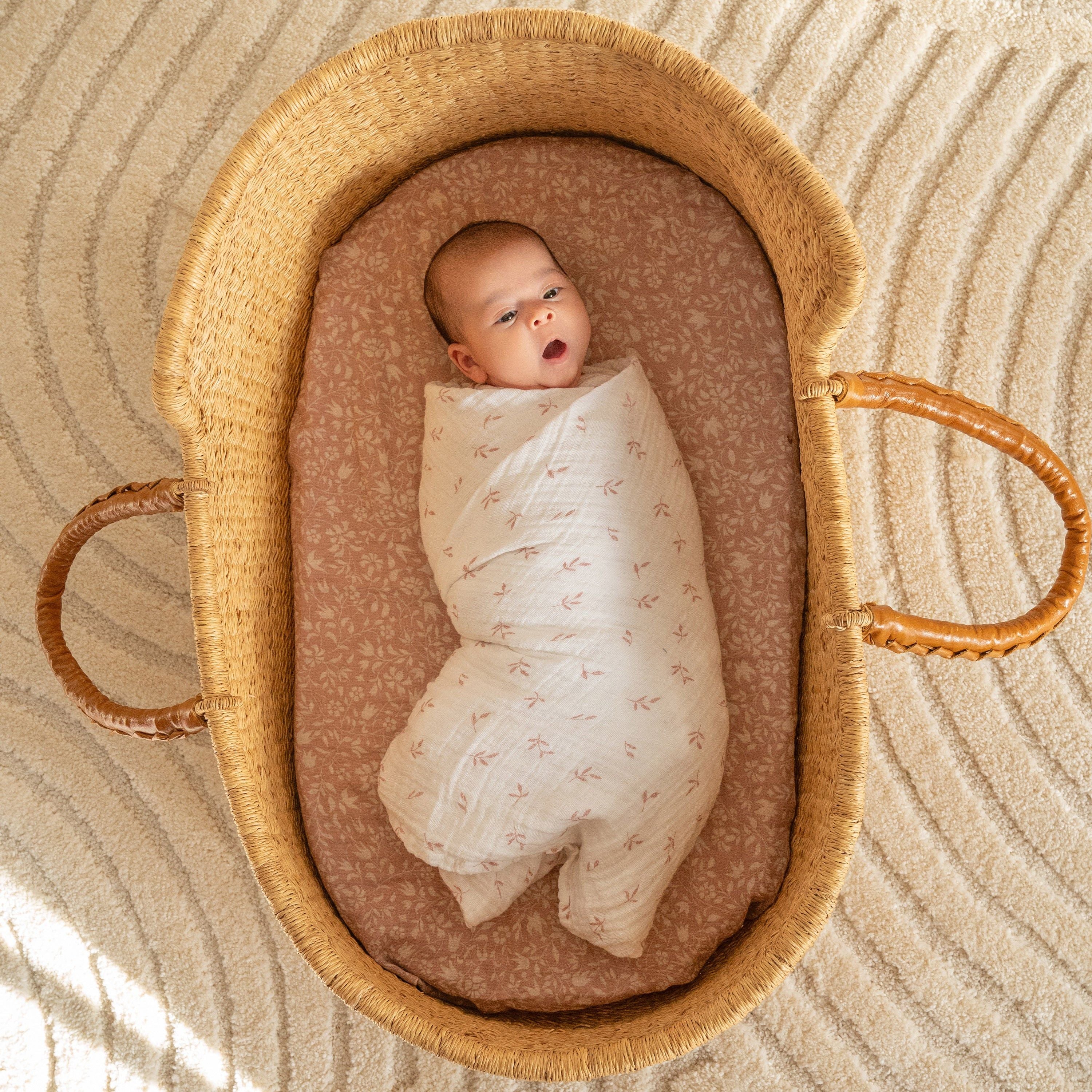 Organic Cotton Muslin Swaddle Blanket 2 Pack