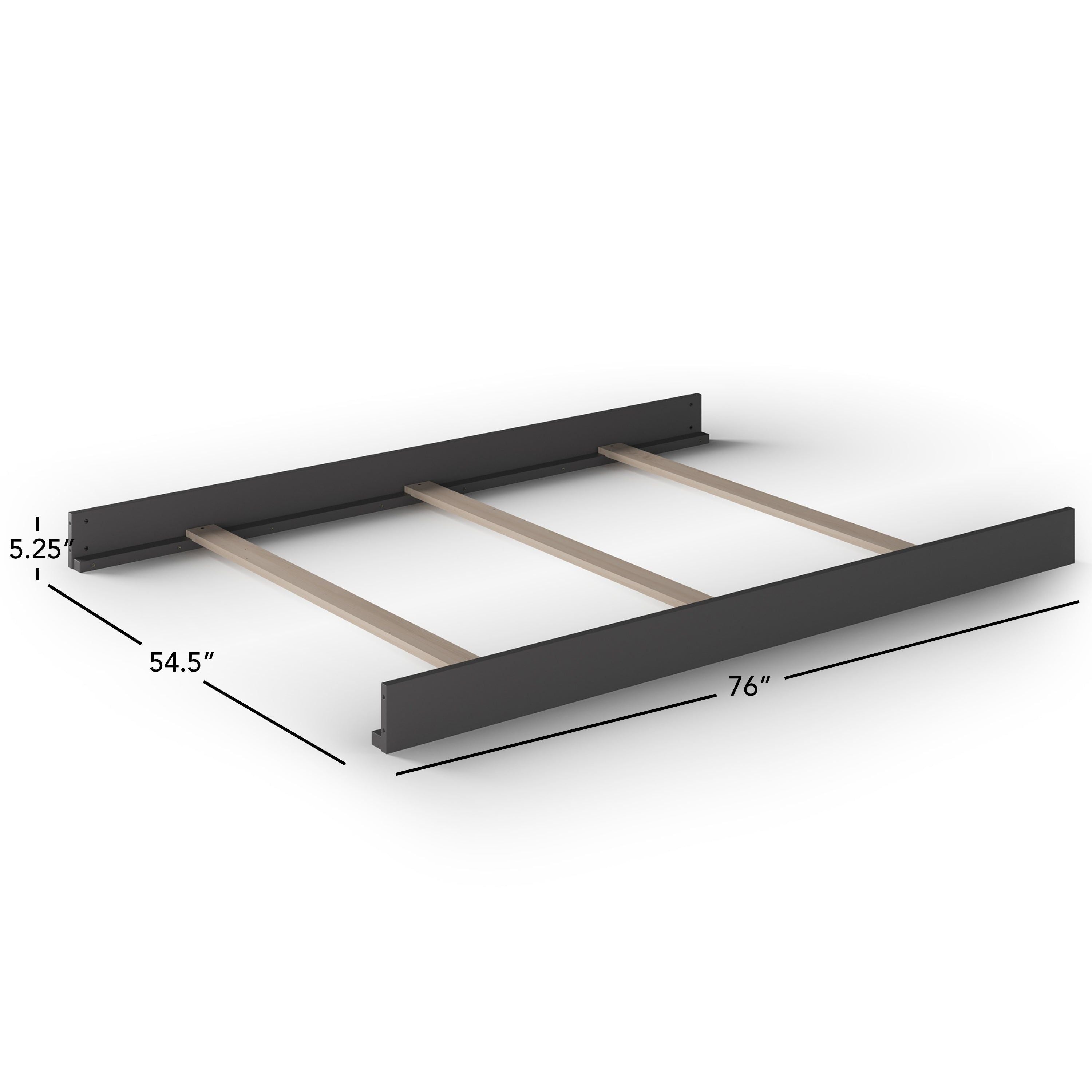 F06454 - Full-size Bed Rails, Cool Gray
