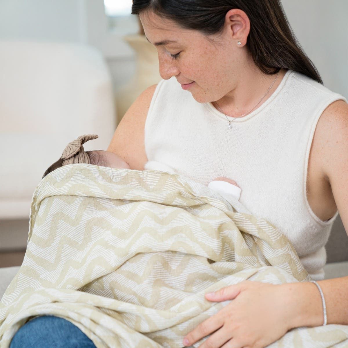 Essentials Cotton Muslin Swaddle Blanket 4 Pack