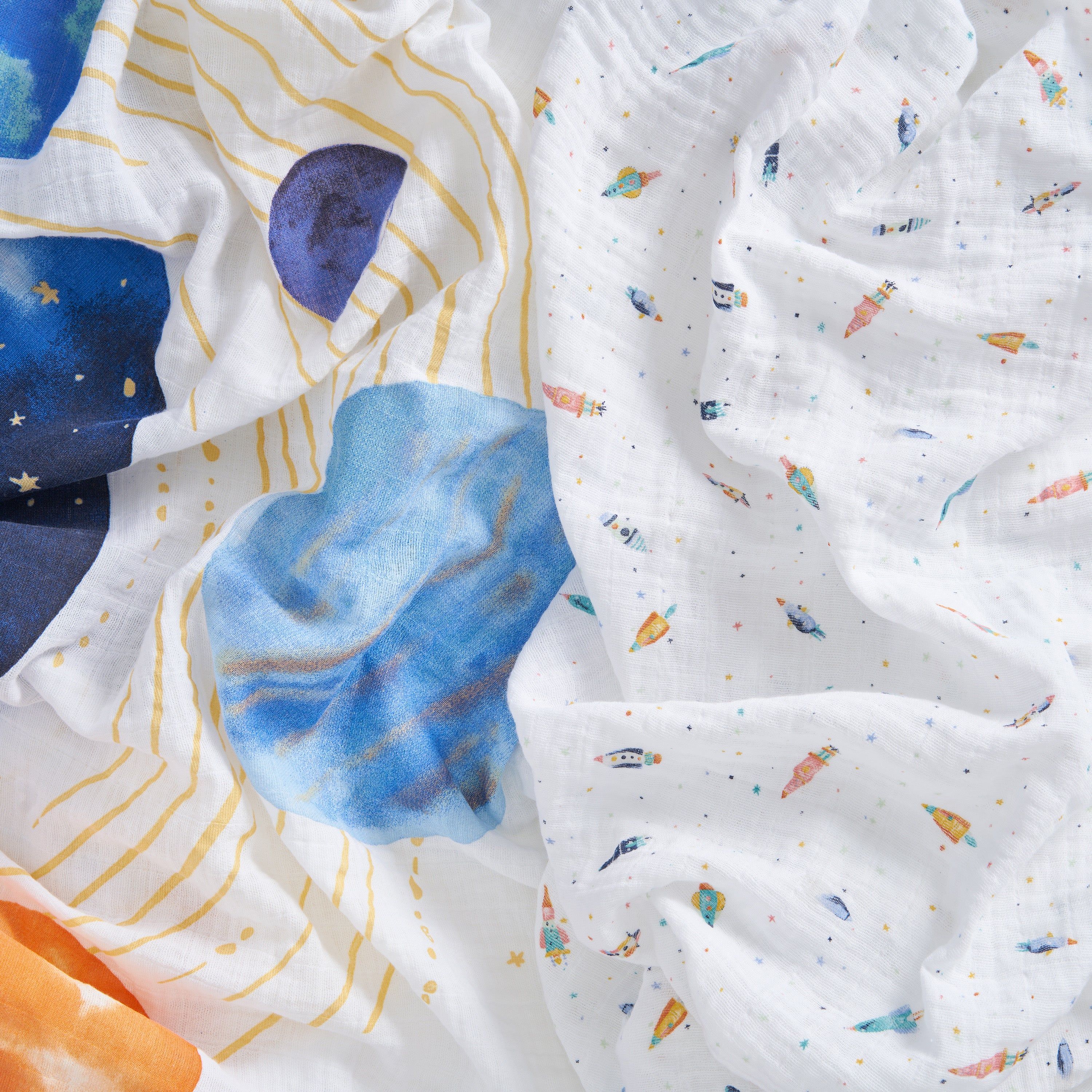 Organic Cotton Muslin Swaddle Blanket 2 Pack