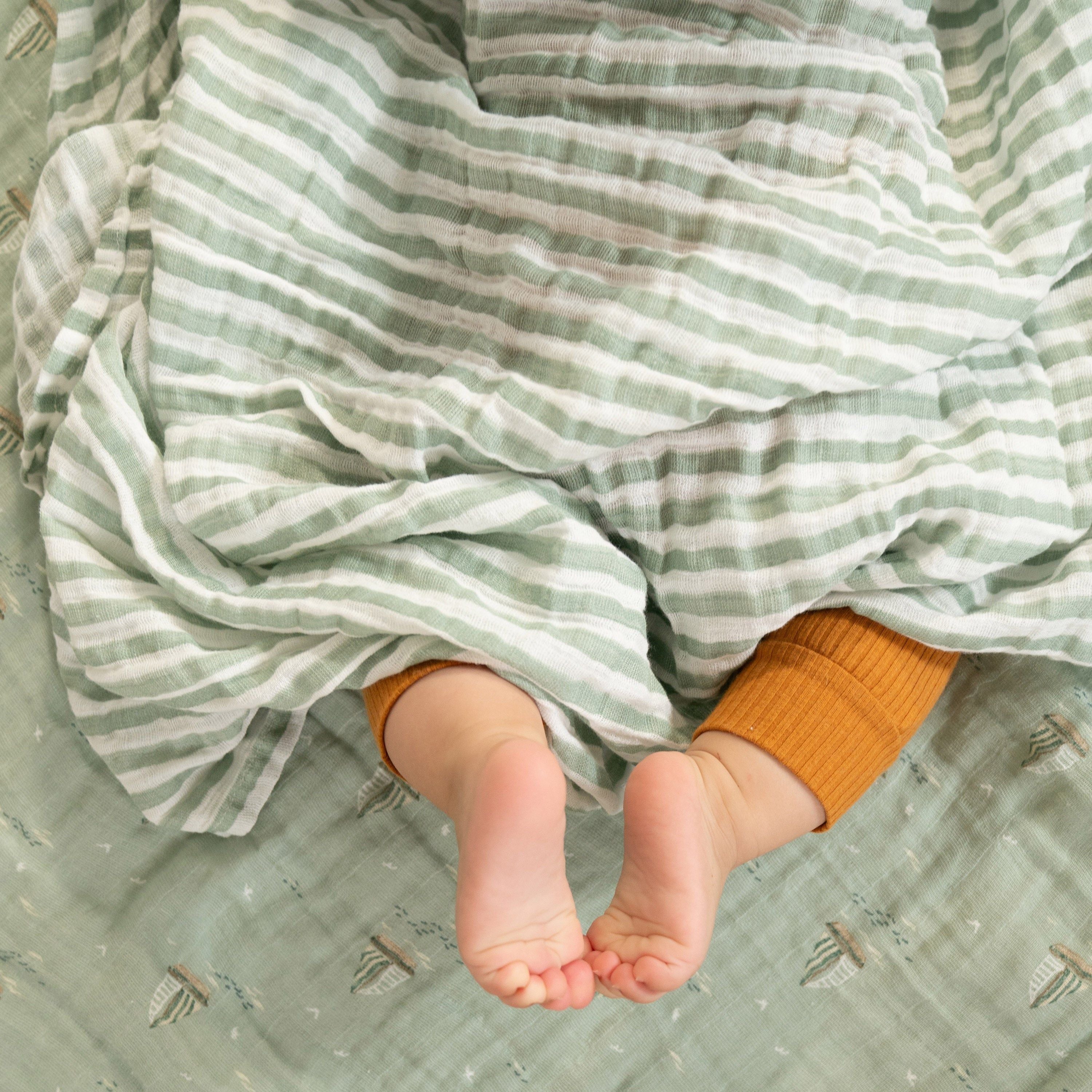 Organic Cotton Muslin Swaddle Blanket 4 Pack