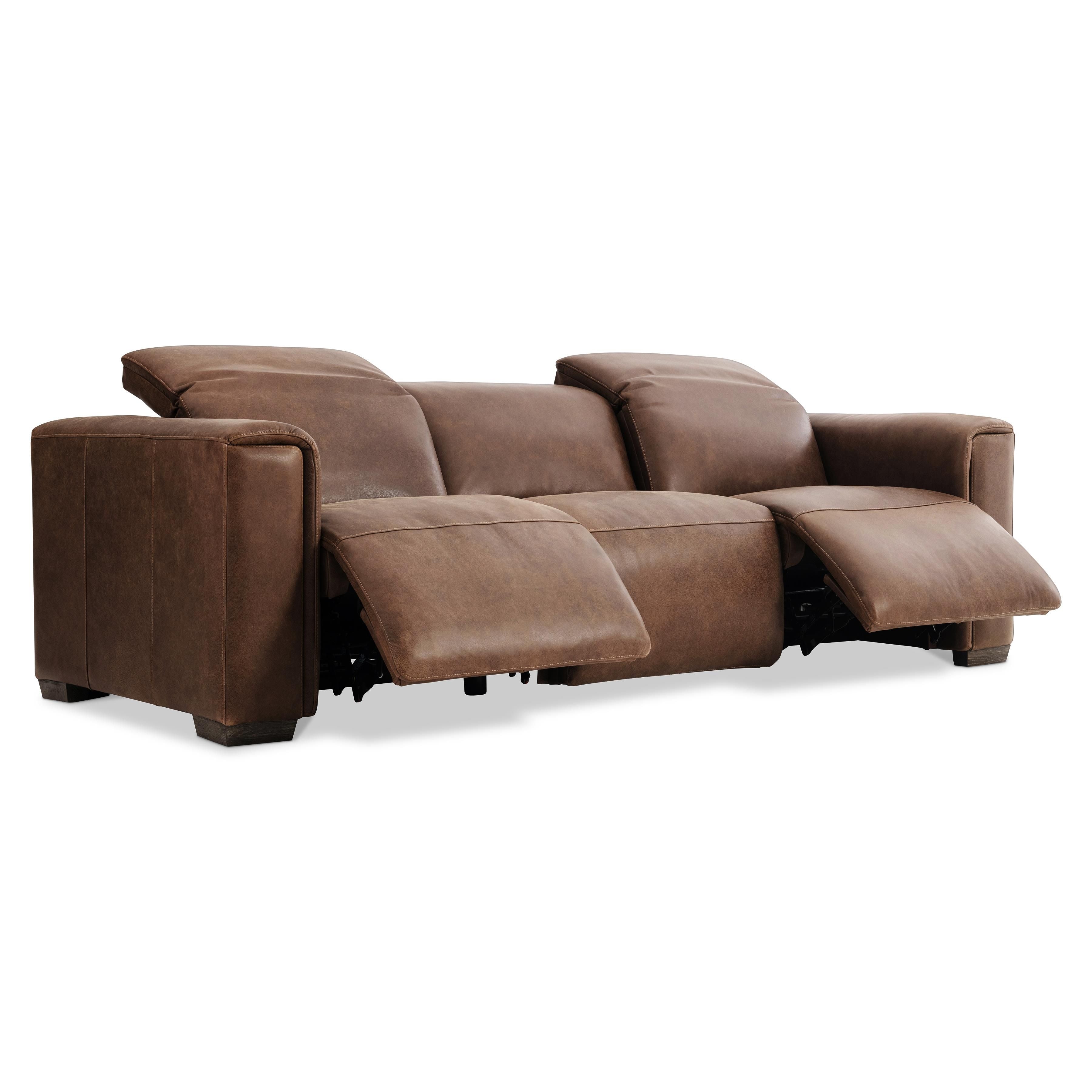 Bernhardt Billings Leather Power Motion Sofa