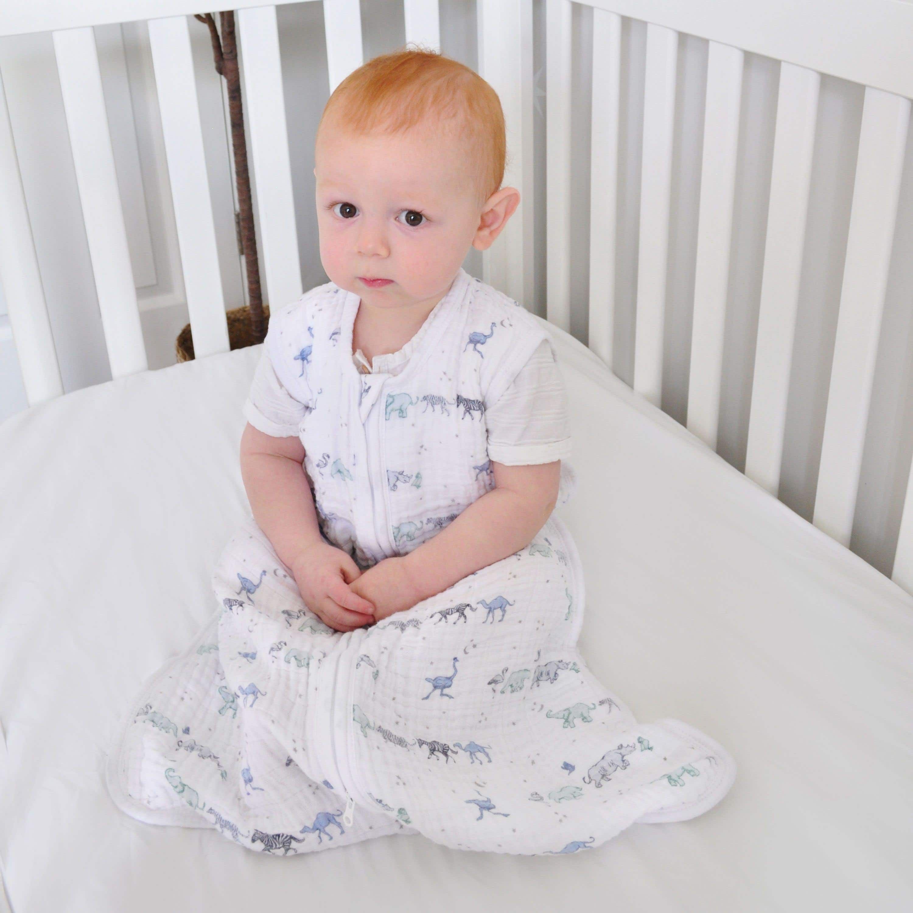 Boutique 100% Cotton Muslin Light Sleep Sack Tog 1.0