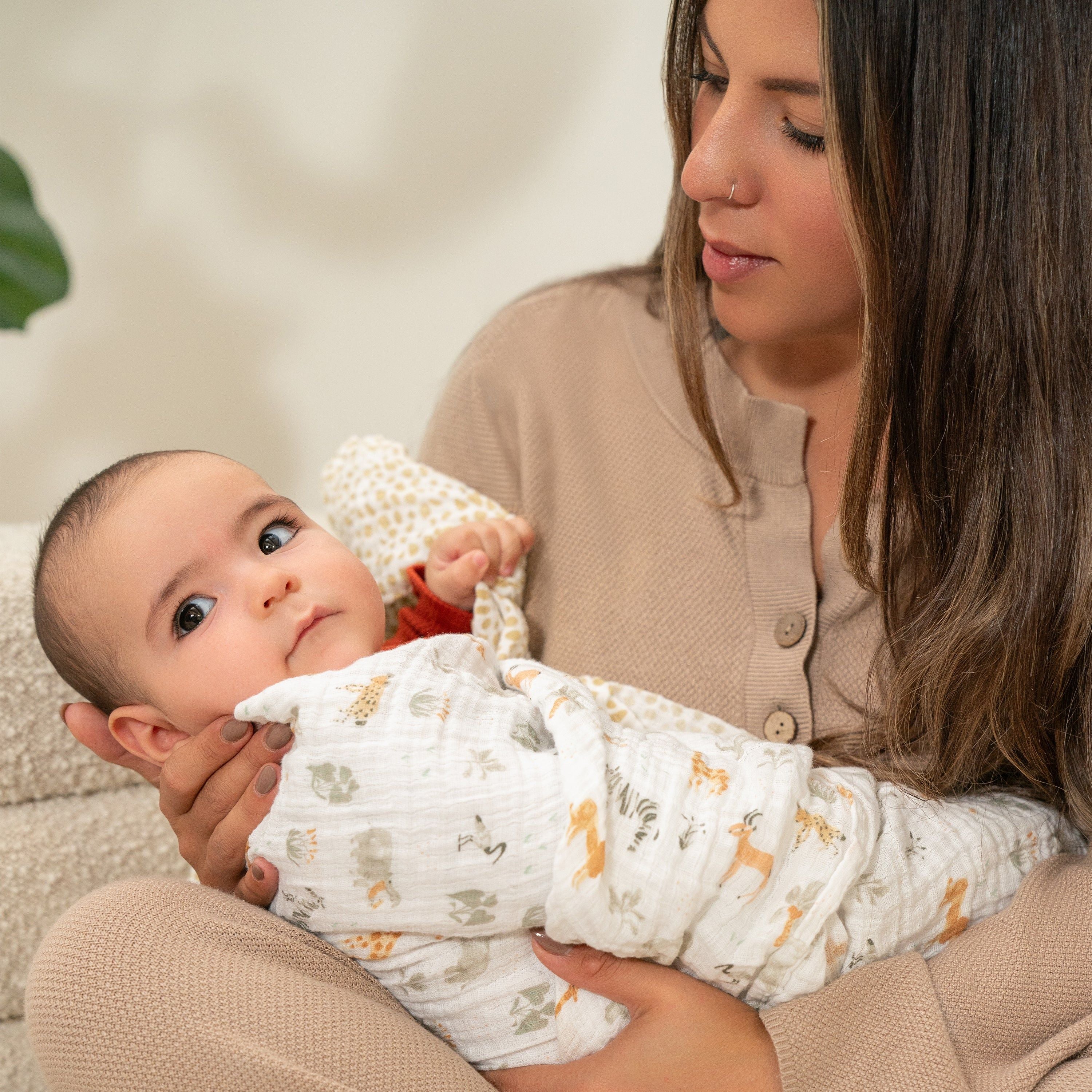 Essentials Cotton Muslin Swaddle Blanket 2 Pack
