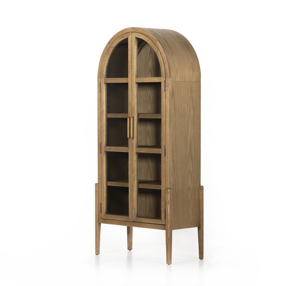 Tolle Cabinet Solid Oak French-Inspired Display Cabinet