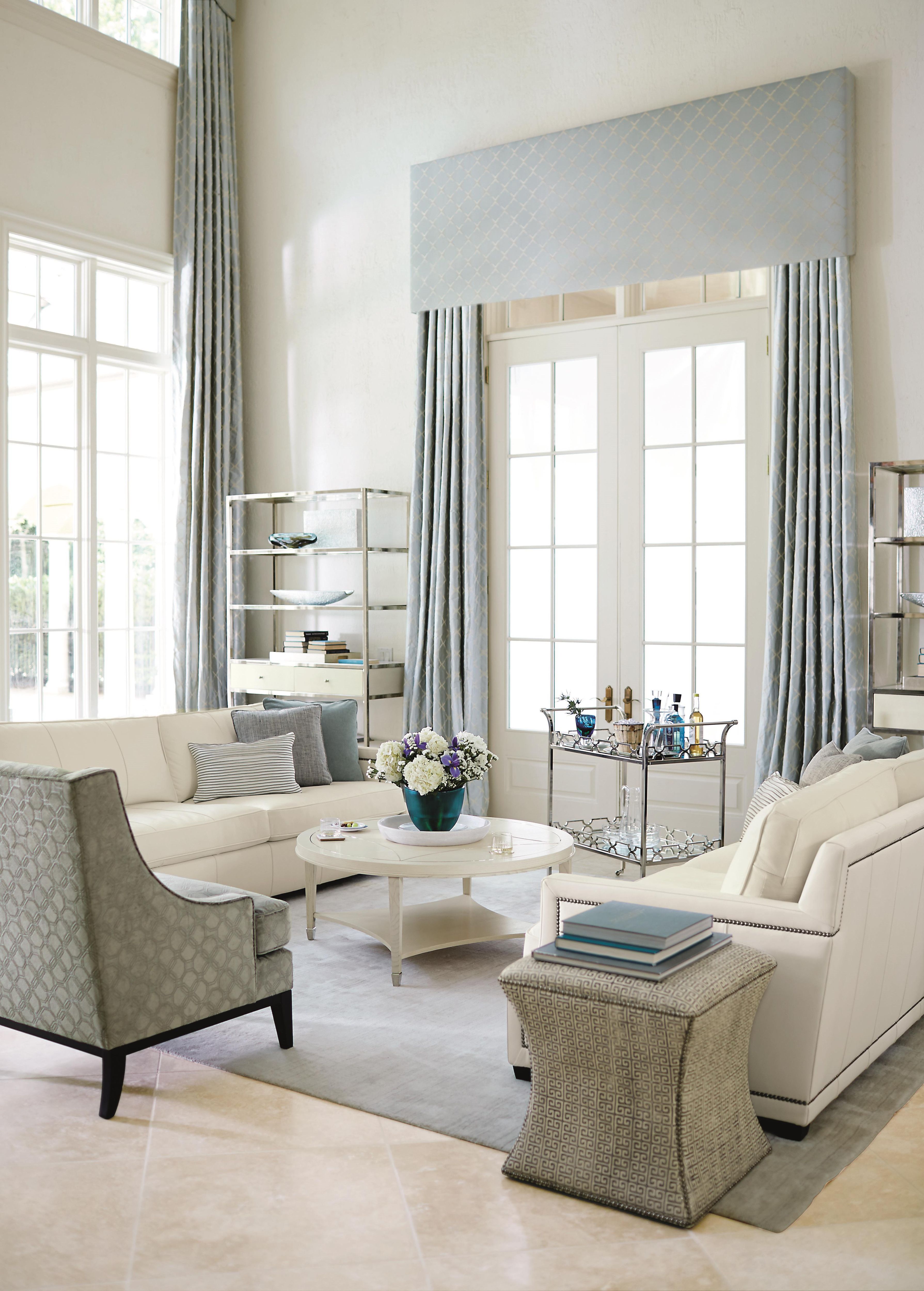 Bernhardt Furniture – Roscoe Fabric Ottoman