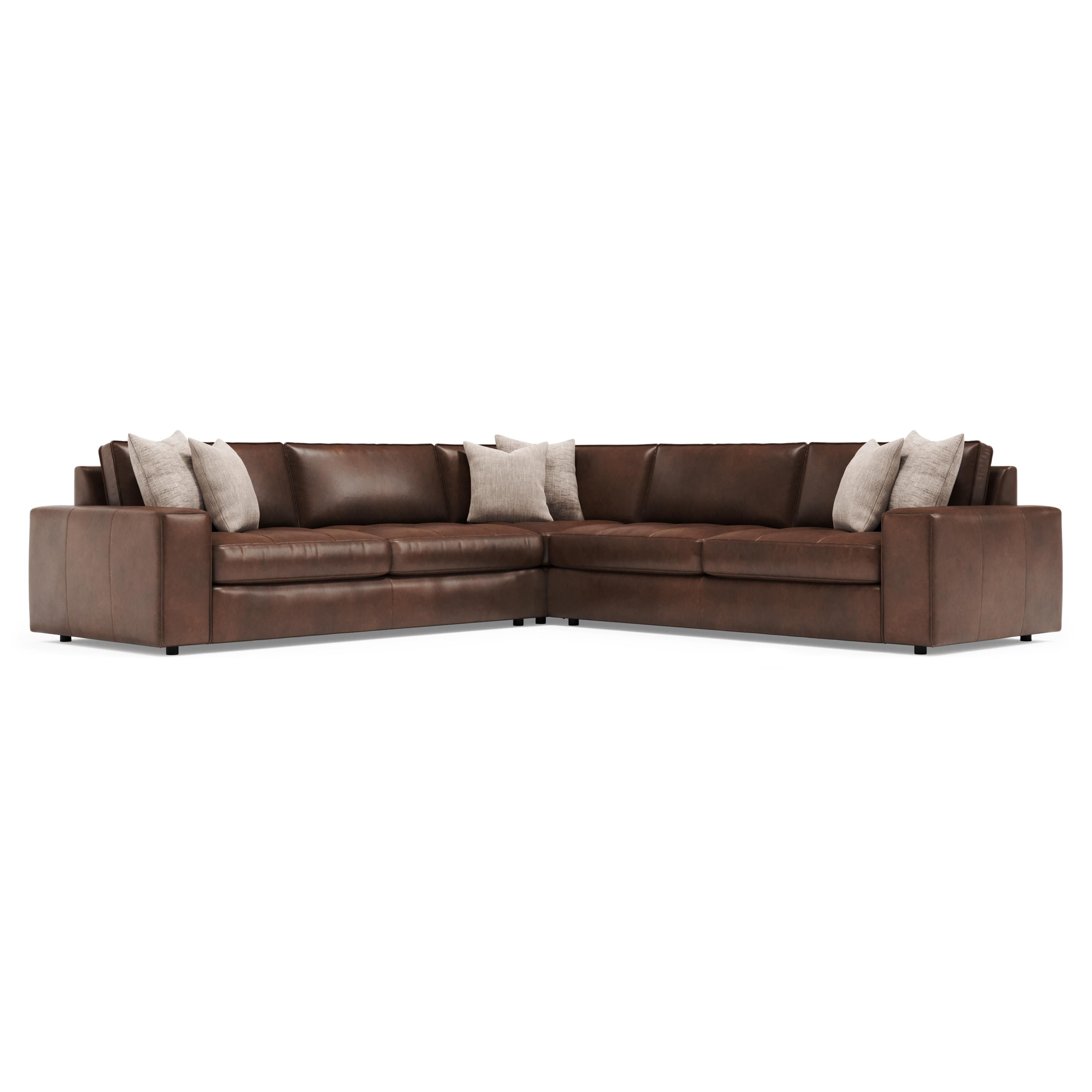 Bernhardt Furniture – Nest Leather Sectional