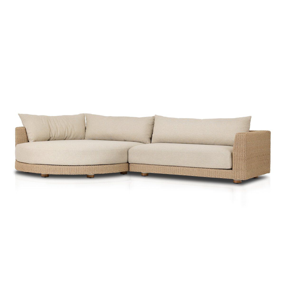 Sylvan Outdoor 2pc Sectional W/chaise