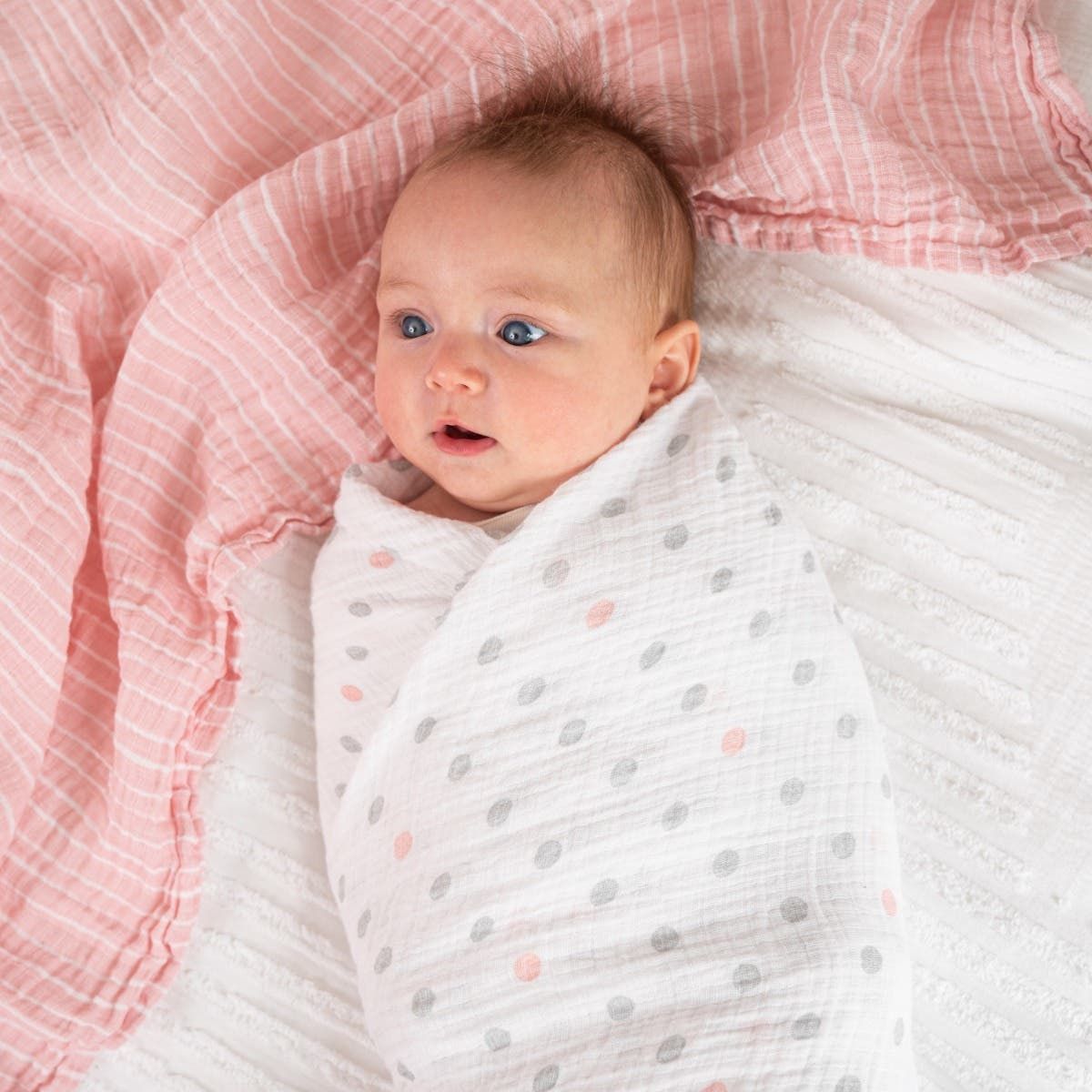 Essentials Cotton Muslin Swaddle Blanket 4 Pack