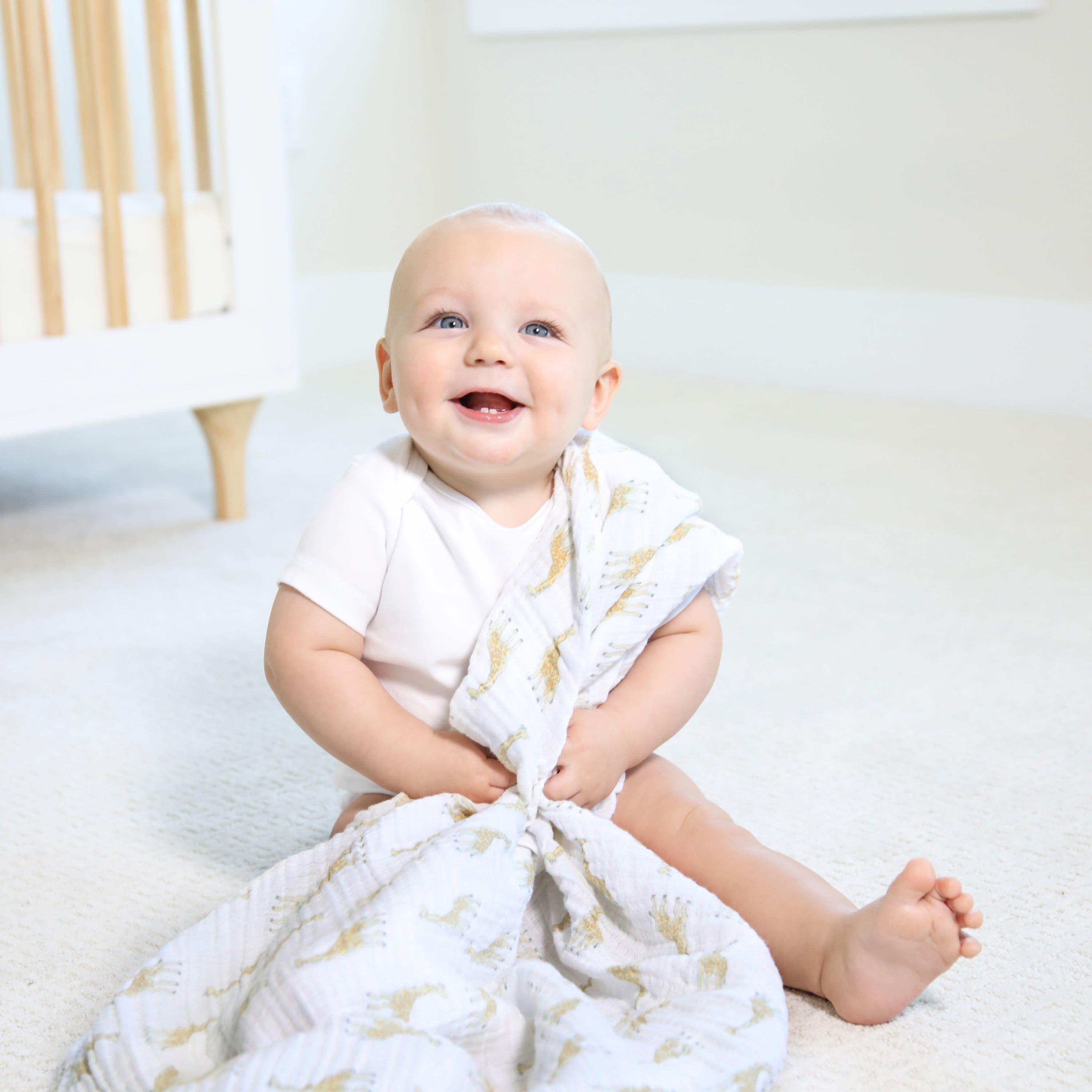 Essentials Cotton Muslin Swaddle Blanket 4 Pack