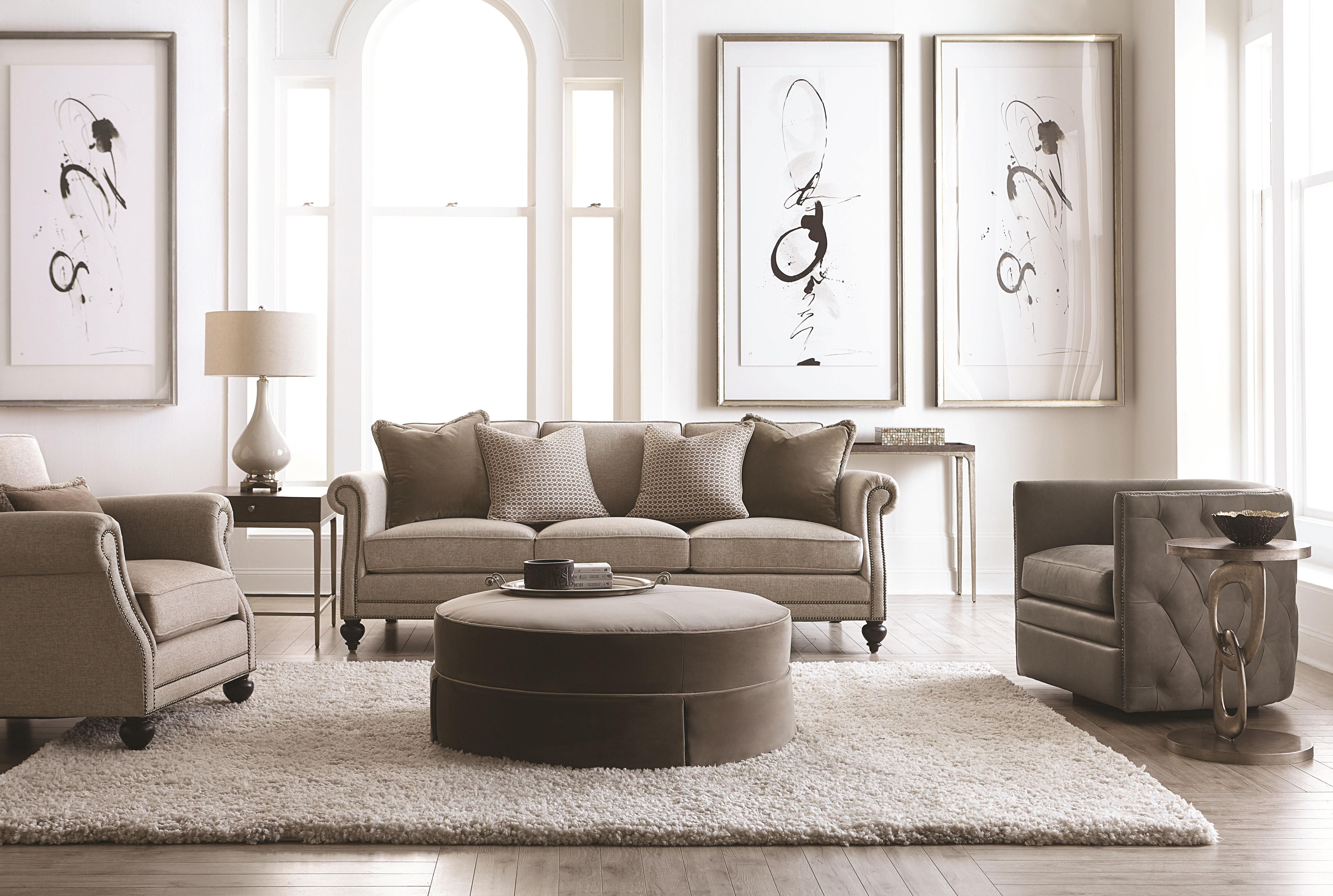 Bernhardt Palazzo Leather Swivel Chair