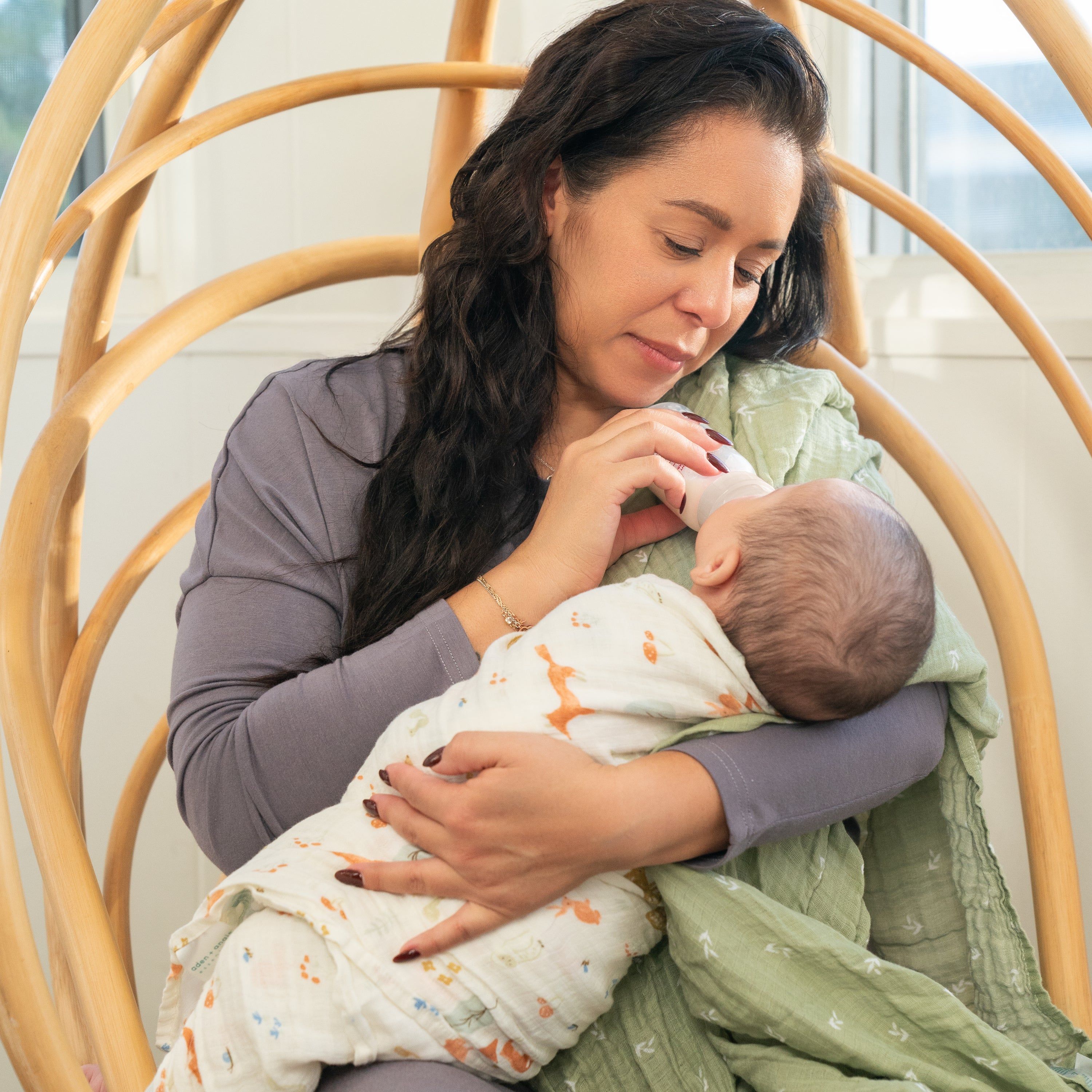 Essentials Cotton Muslin Swaddle Blanket 2 Pack