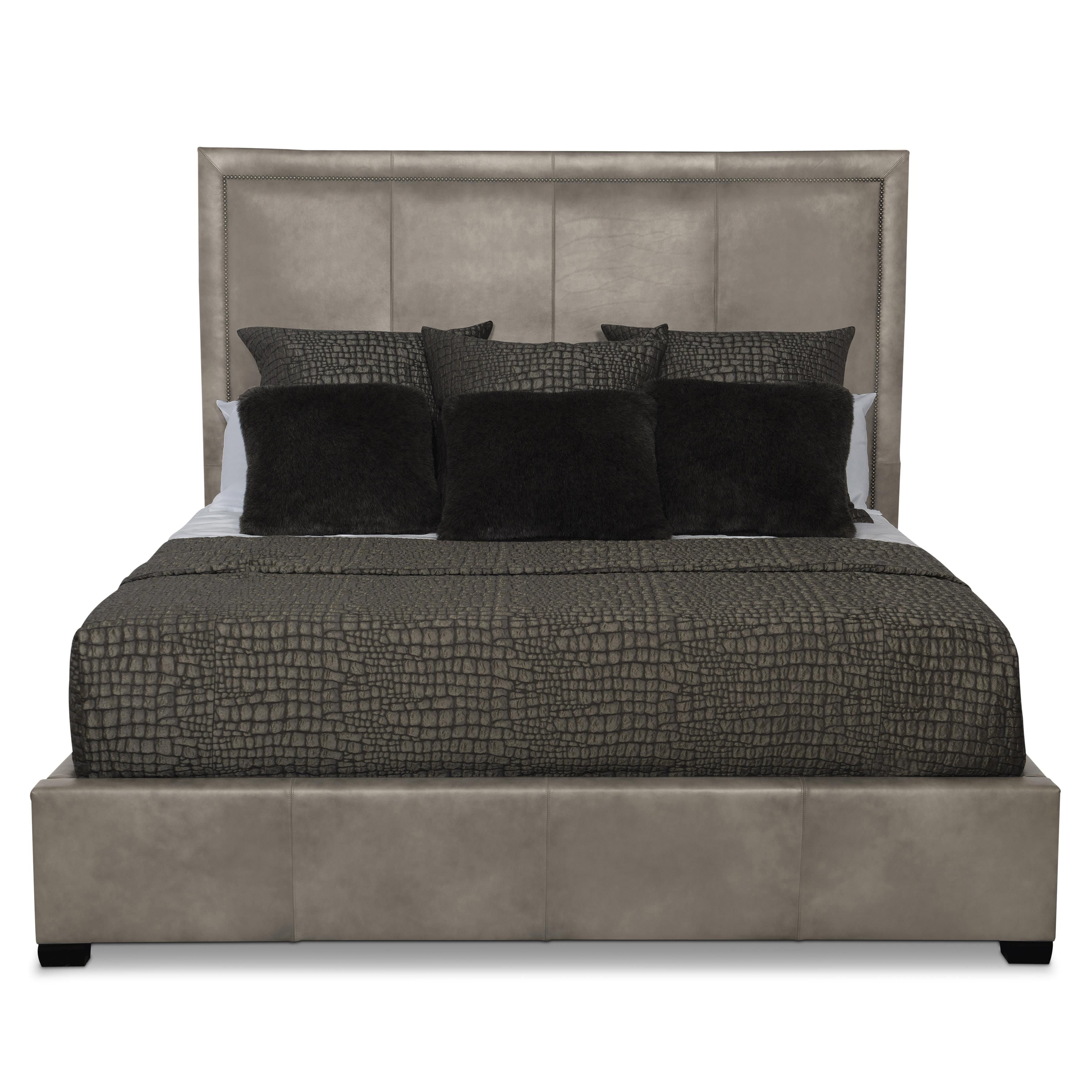 Bernhardt Furniture – Morgan Leather Panel Bed King