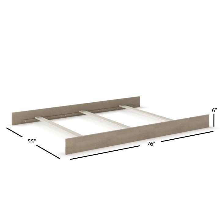F06424 - Full-size Bed Rails, Crescent Grey