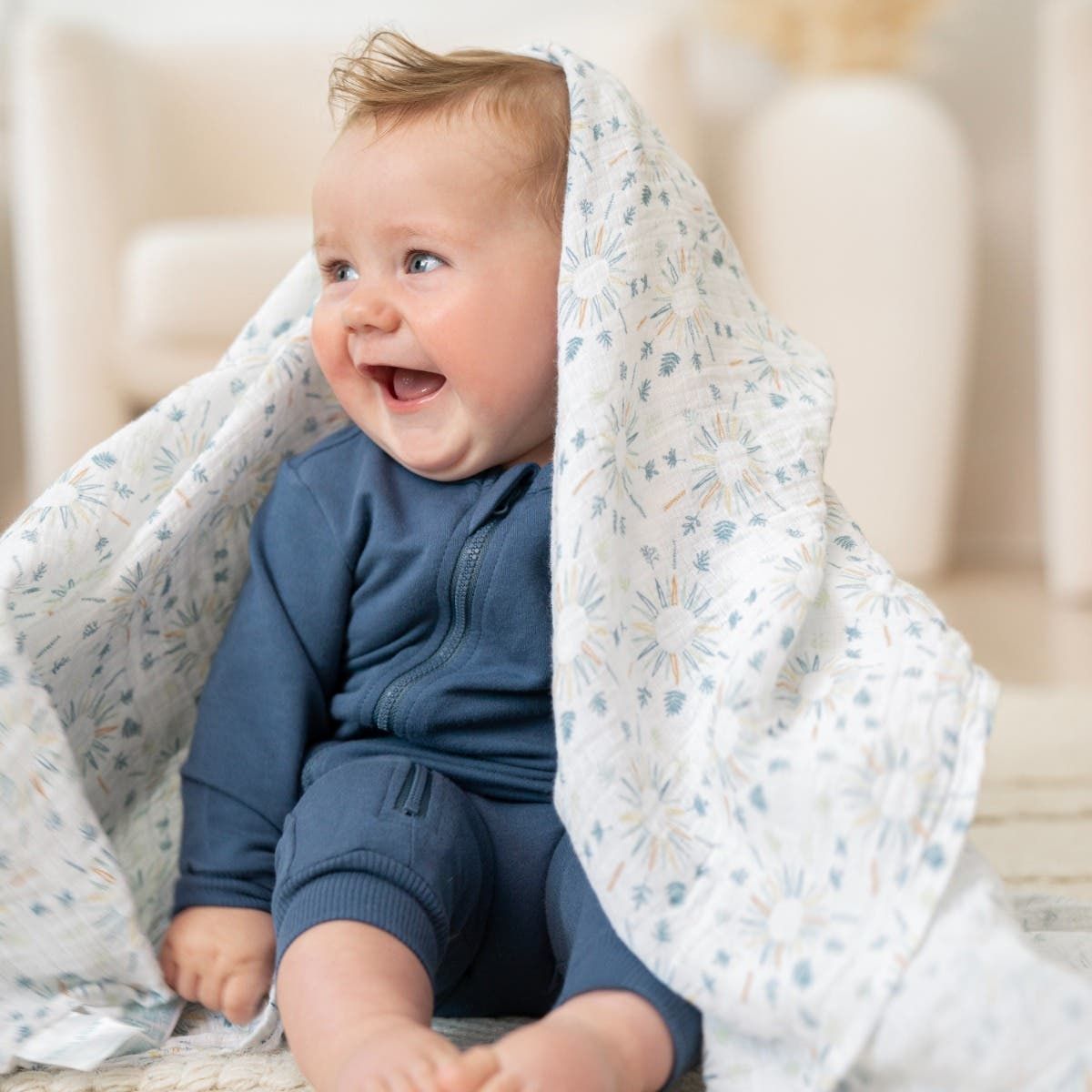 Essentials Cotton Muslin Swaddle Blanket 4 Pack