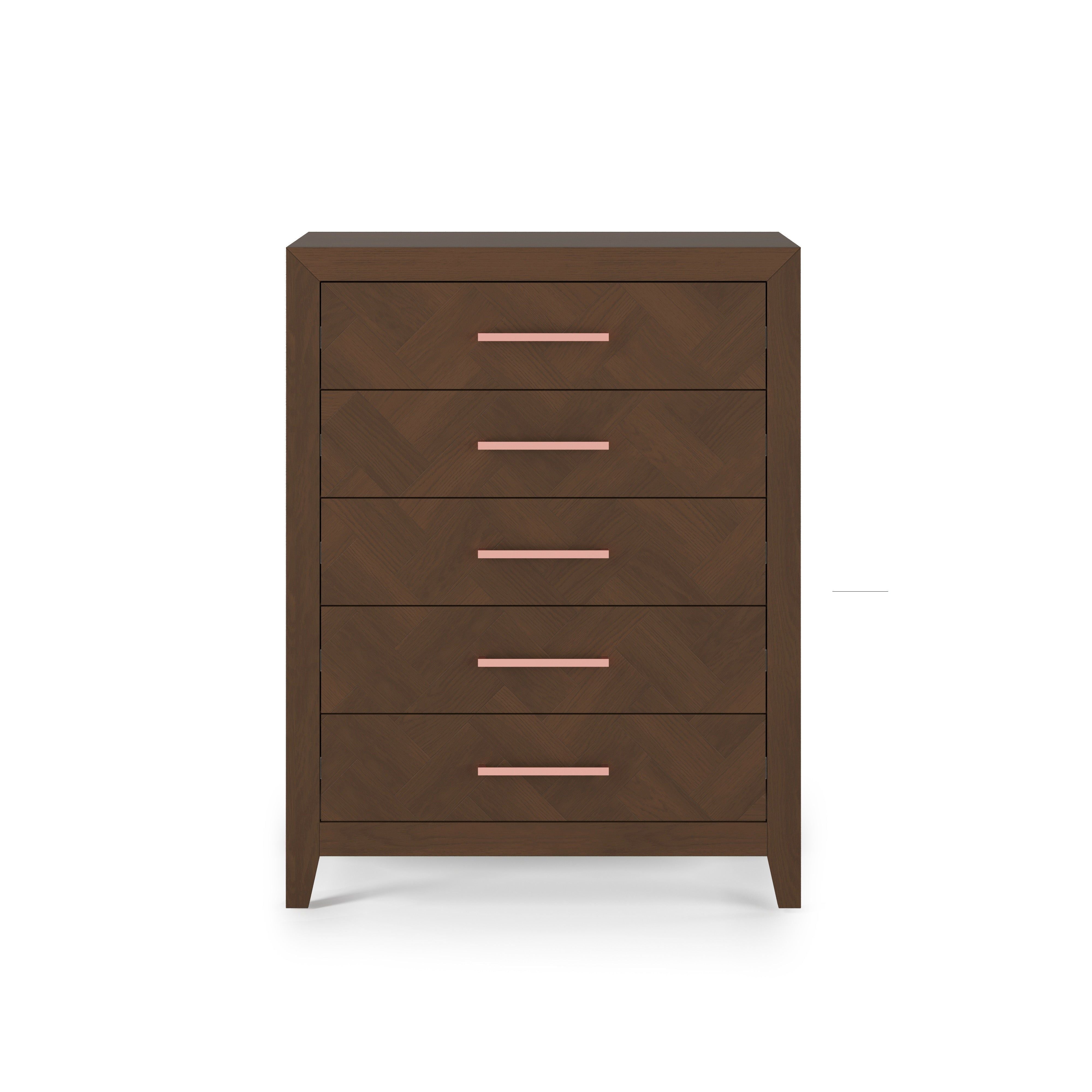 Kieran 5-Drawer Chest, Toasted Chestnut