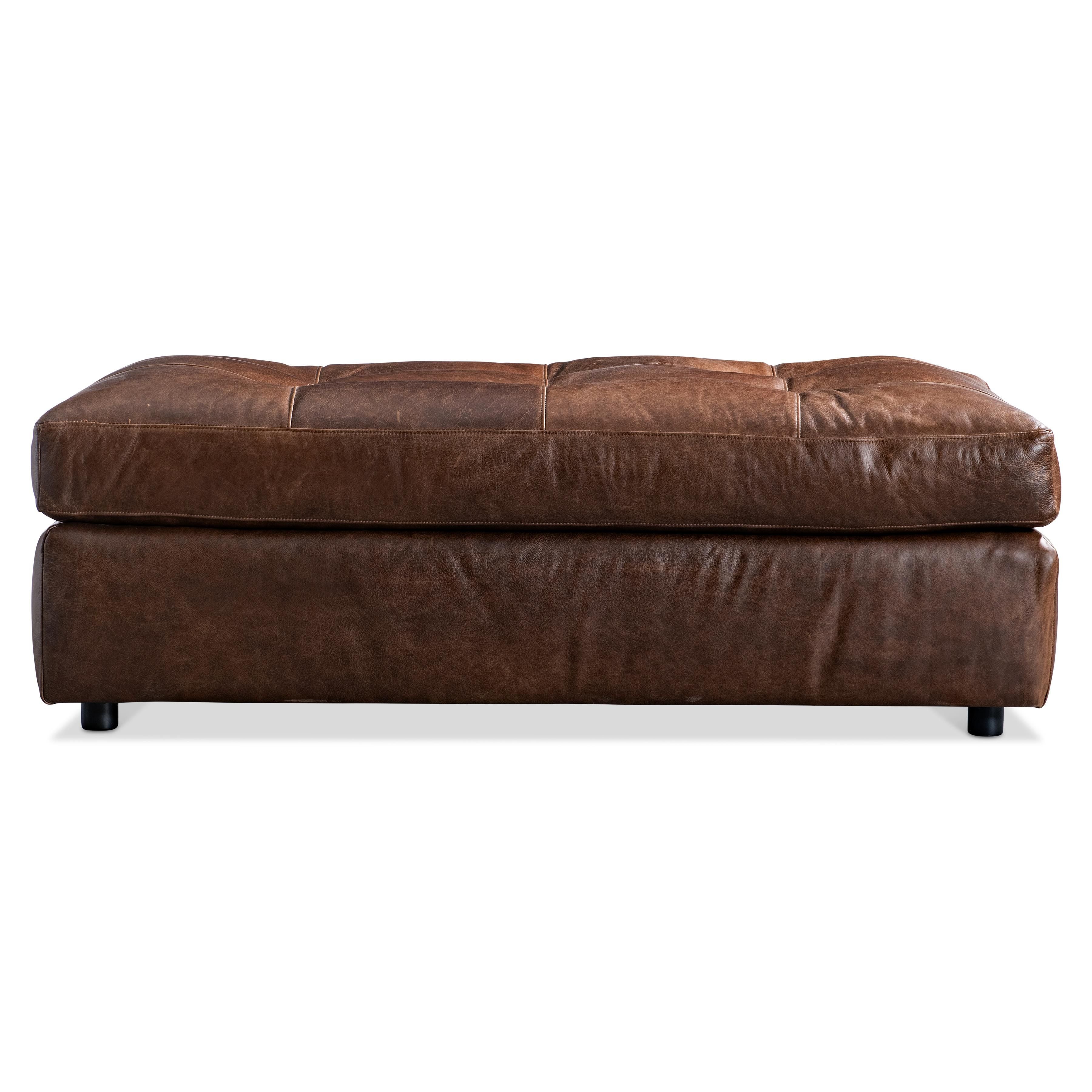 Bernhardt Furniture Nest Leather Ottoman