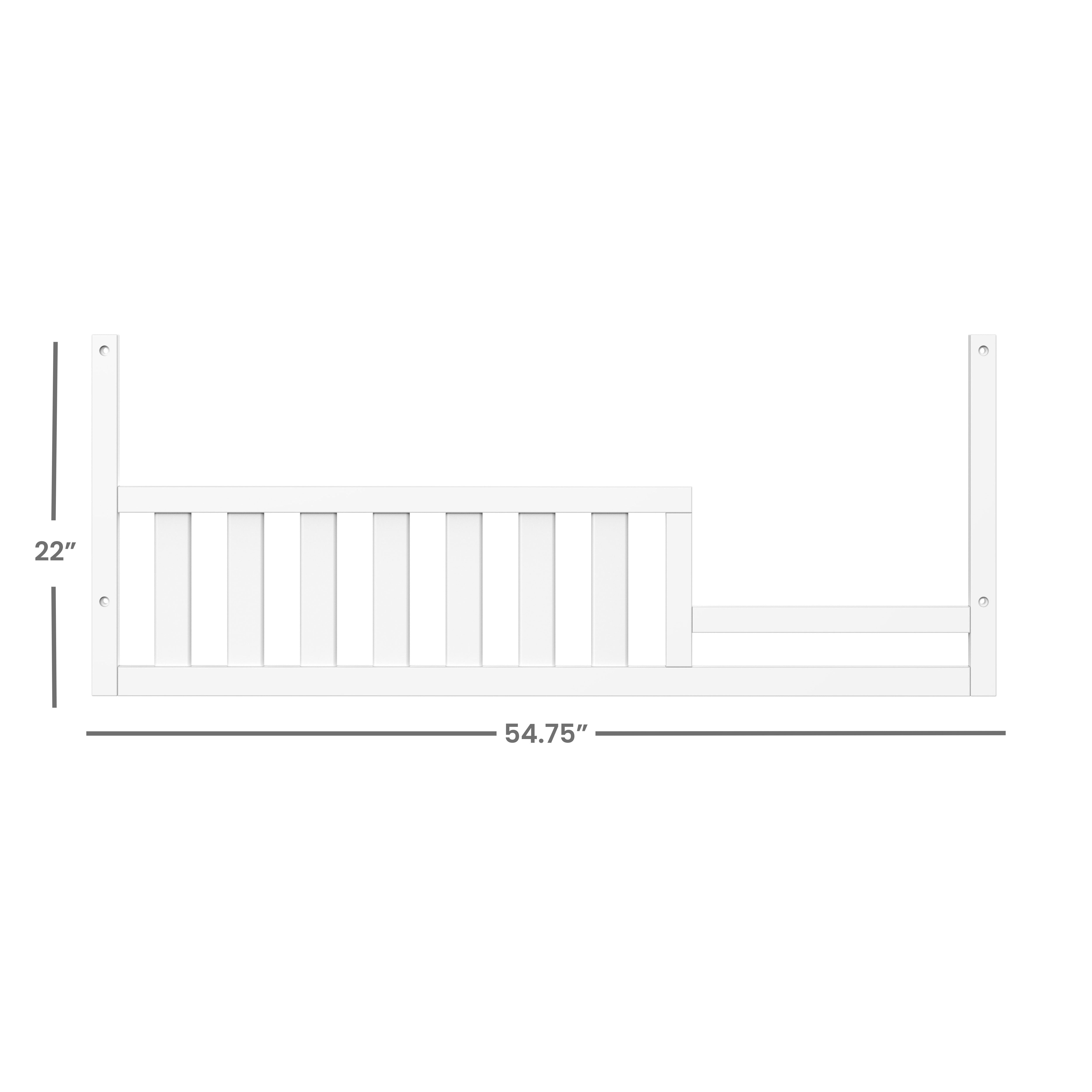 F09554 - Toddler Guard Rail - Matte White