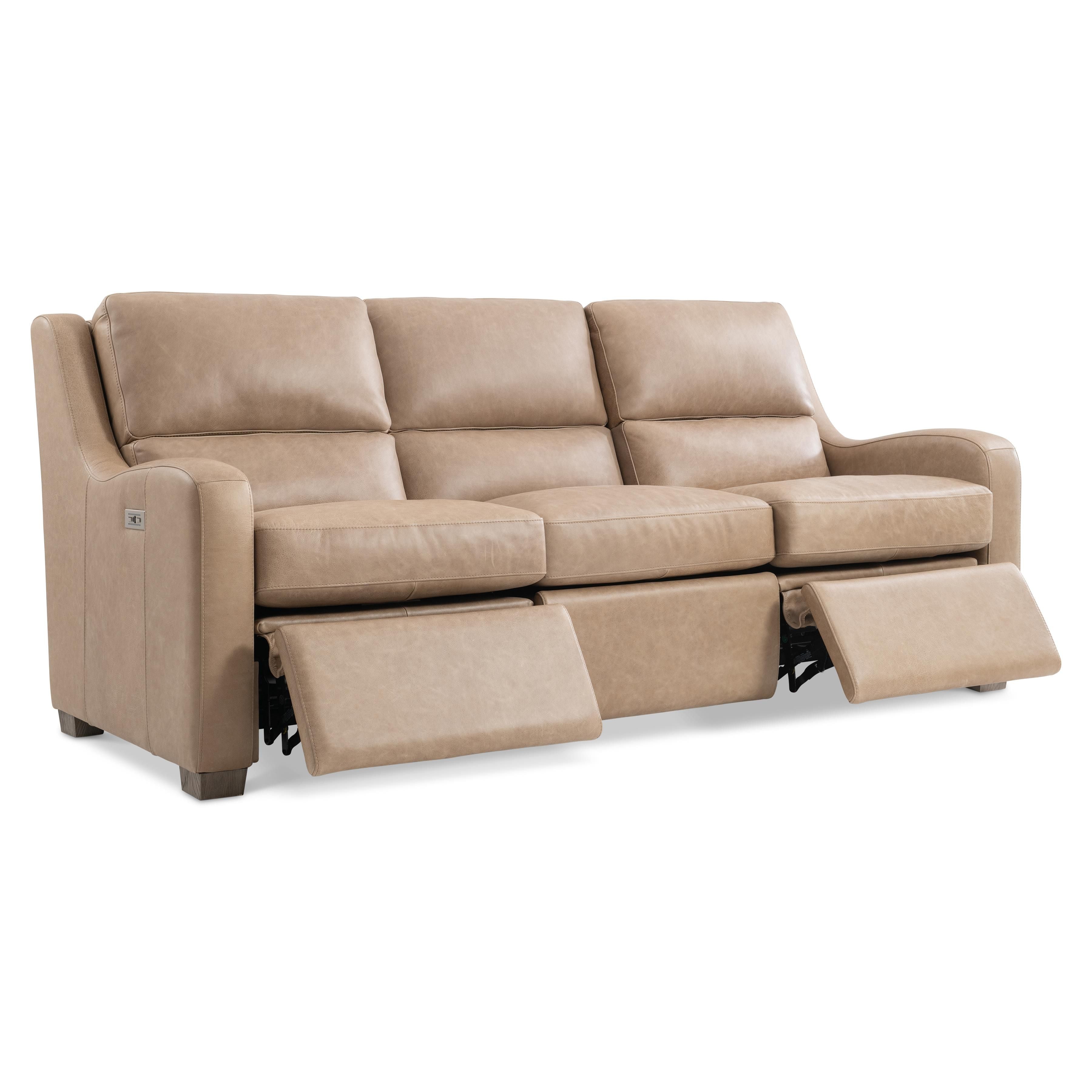 Bernhardt Furniture Ventura Leather Power Motion Sofa