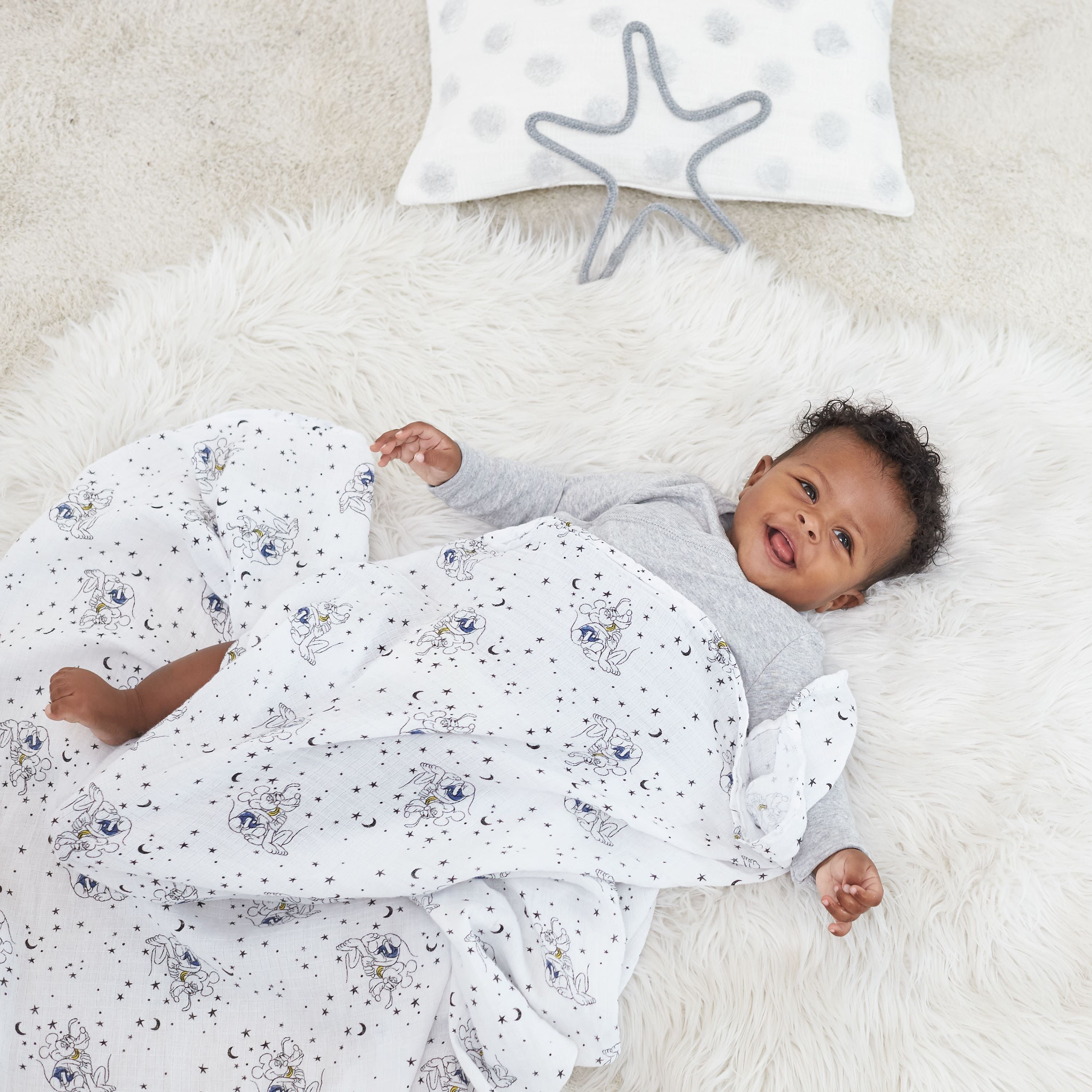 Disney™ Essentials Cotton Muslin Swaddle Blanket 4 Pack