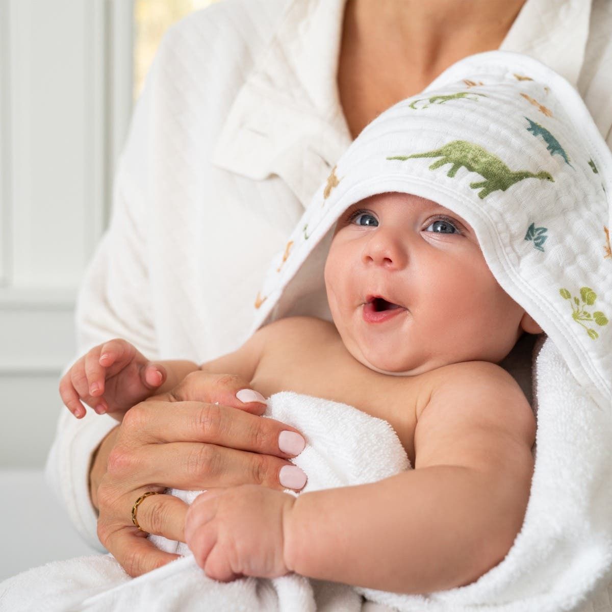 Essentials Cotton Muslin Hooded Towels 2 Pack