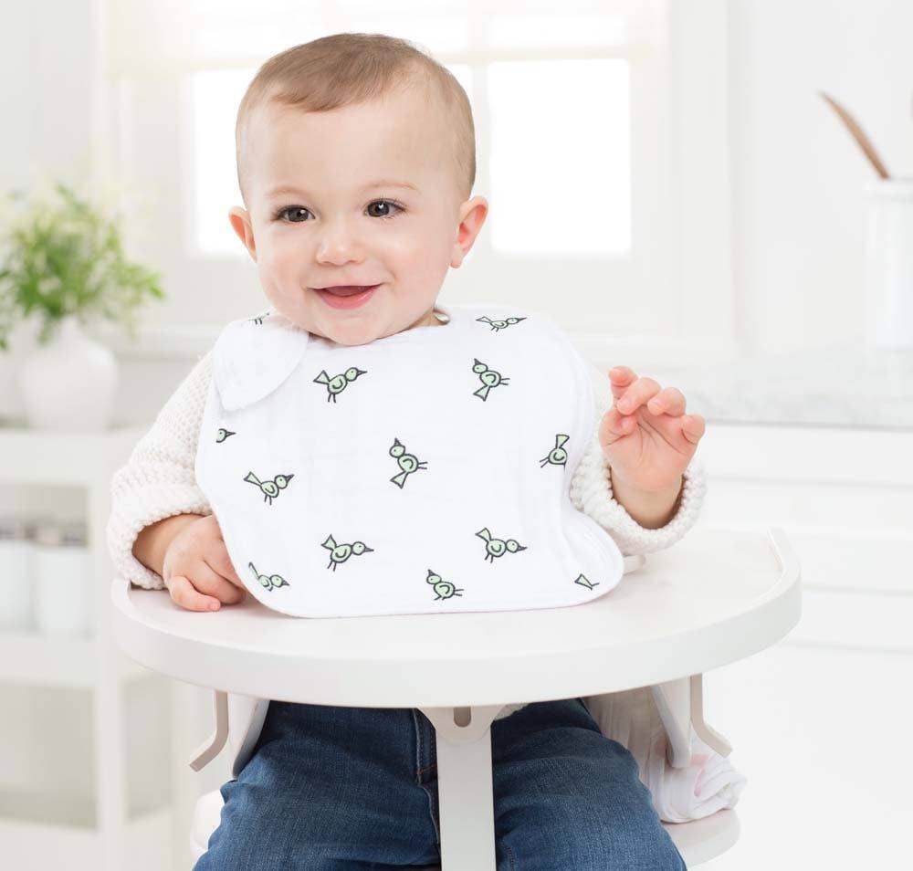 Boutique 100% Cotton Muslin Snap Bibs 3 Pack
