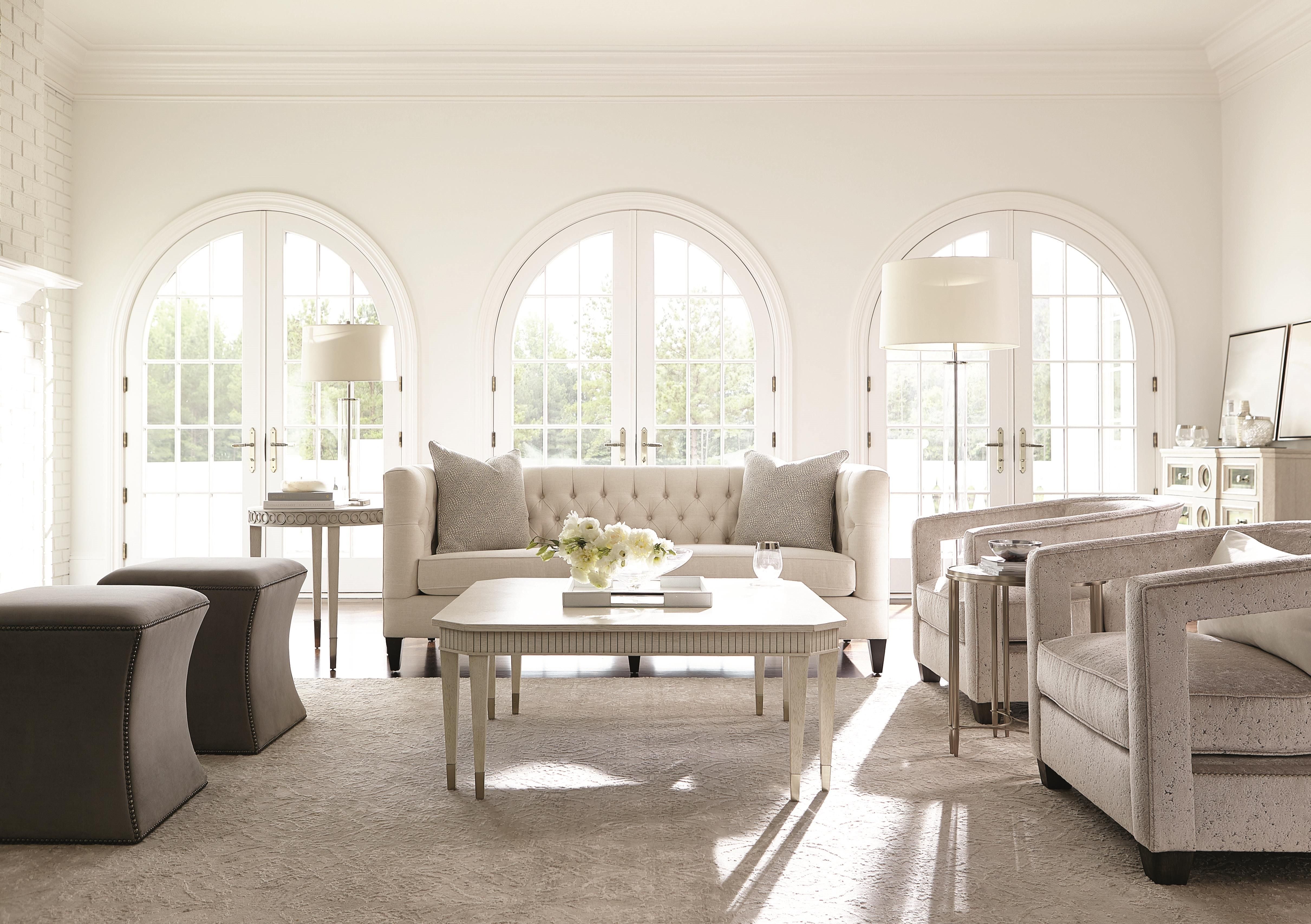 Bernhardt Furniture – Roscoe Leather Ottoman