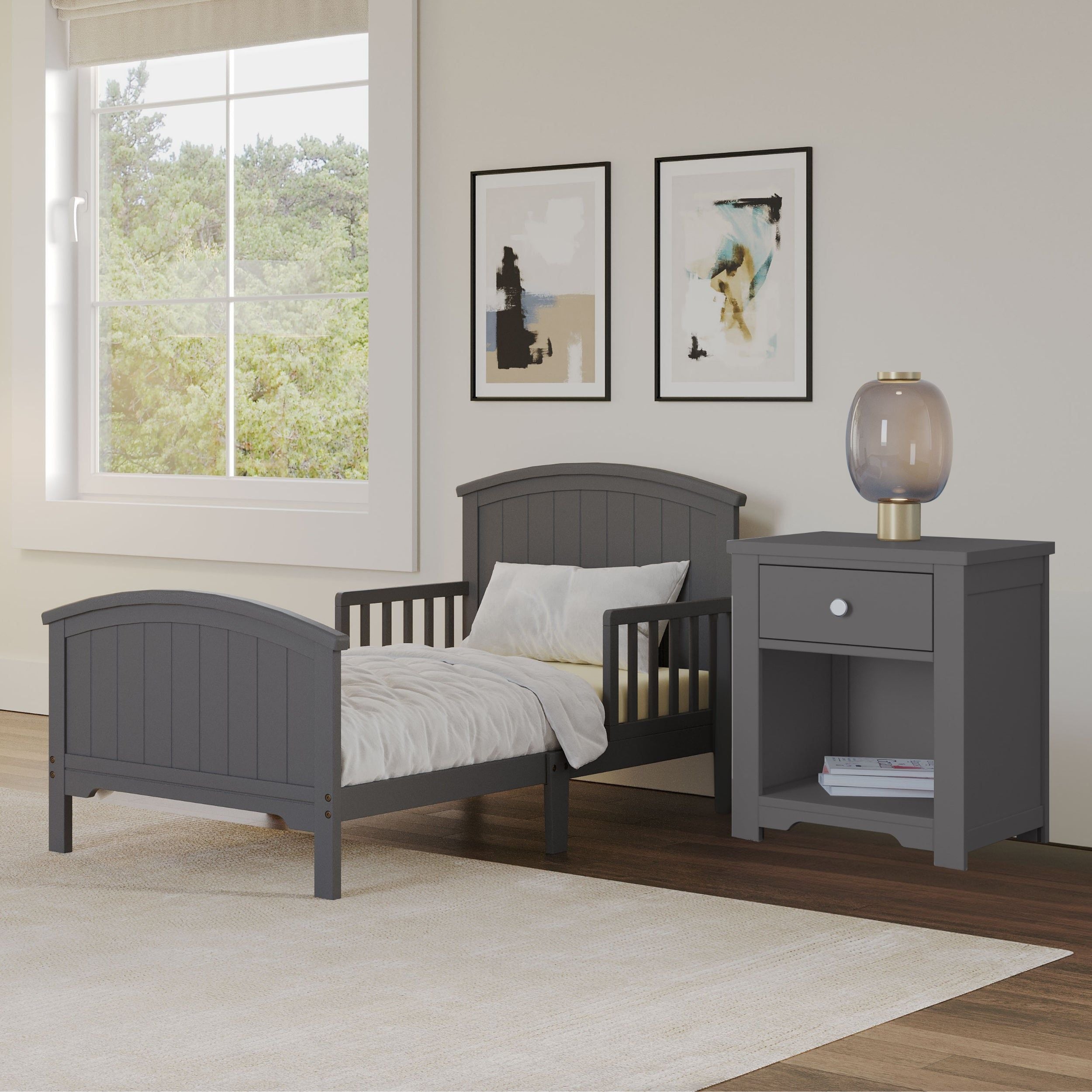 Hampton Toddler Bed, Cool Gray