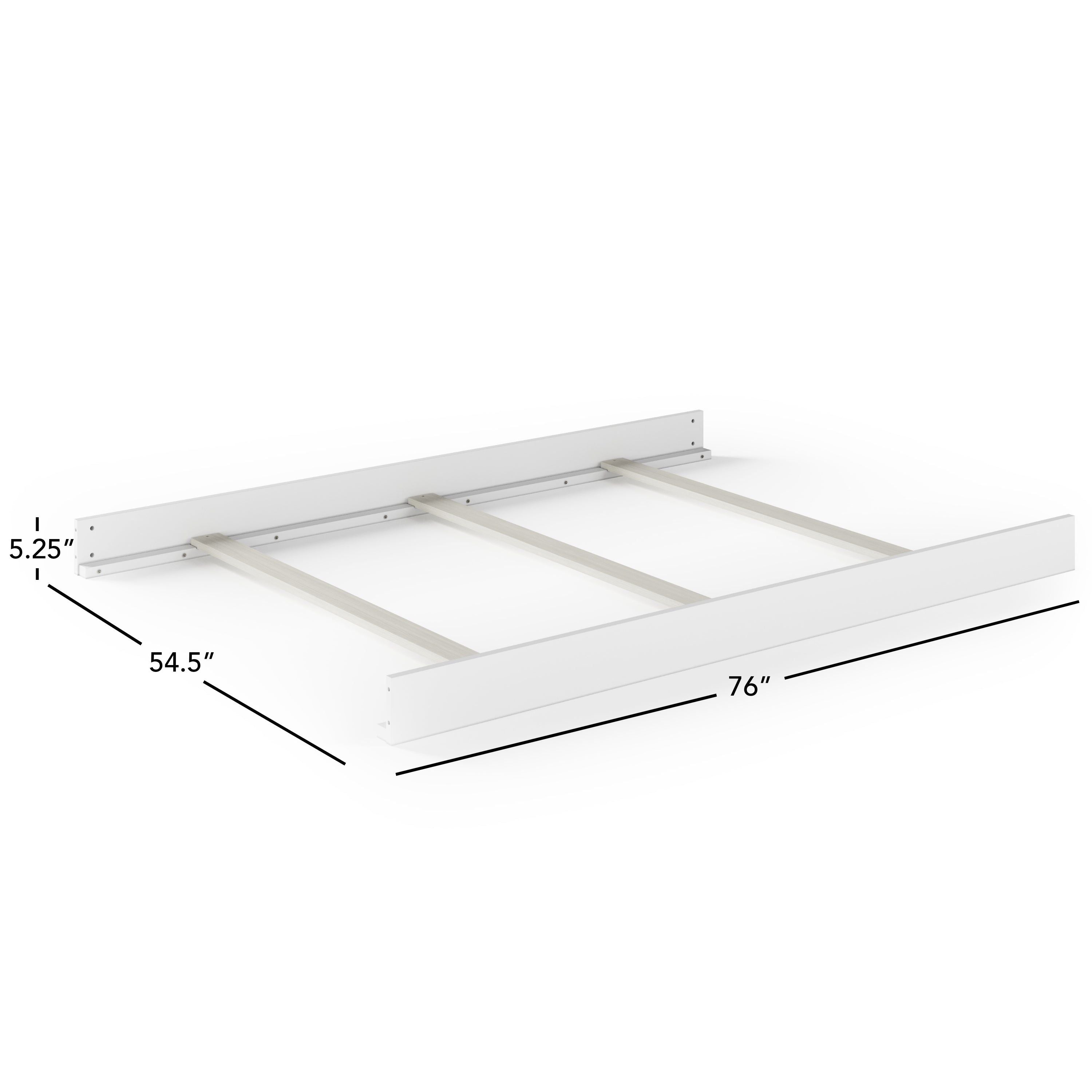 Full-Size Bed Rails, Matte White by Halo Sleep