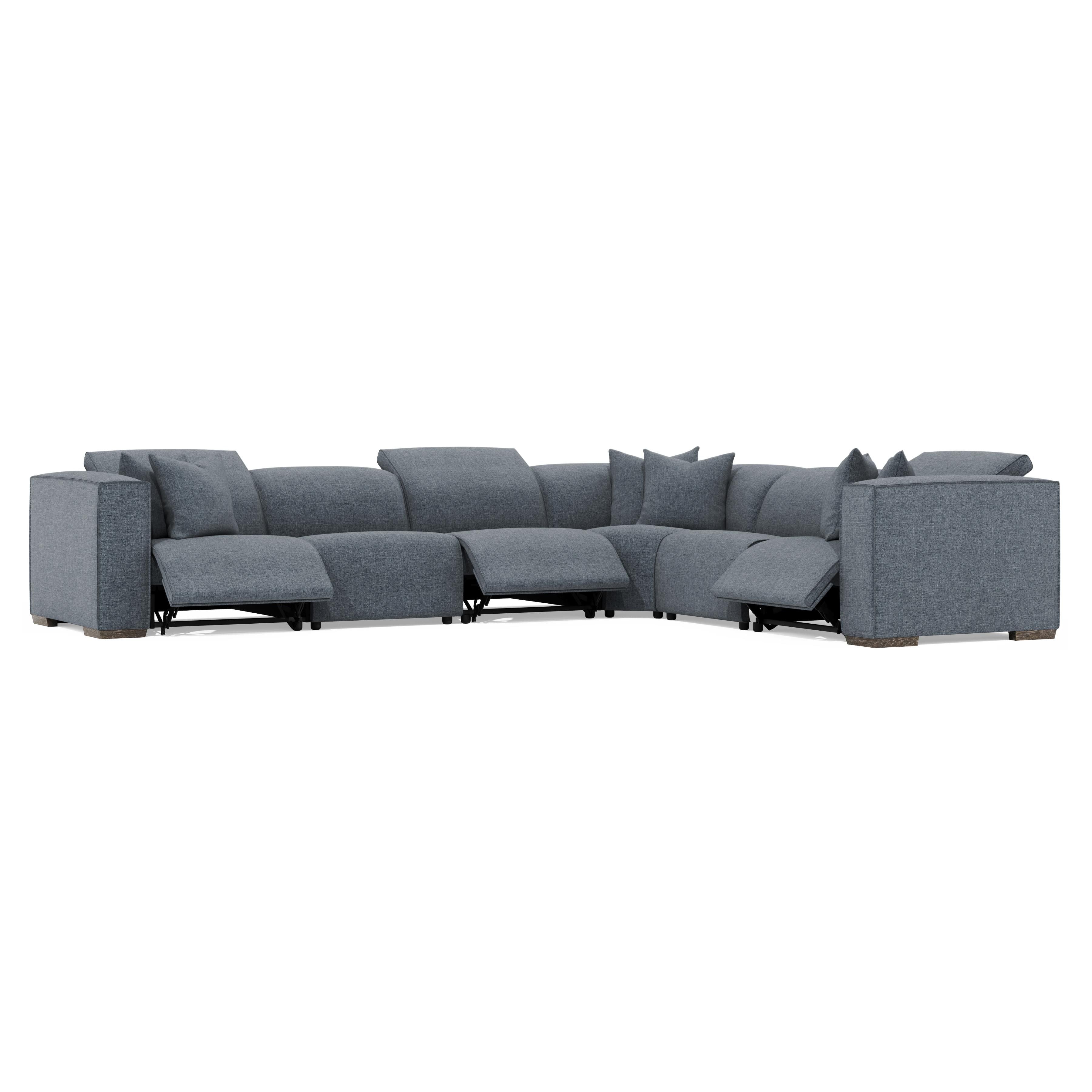 Bernhardt Bliss Fabric Power Motion Sectional