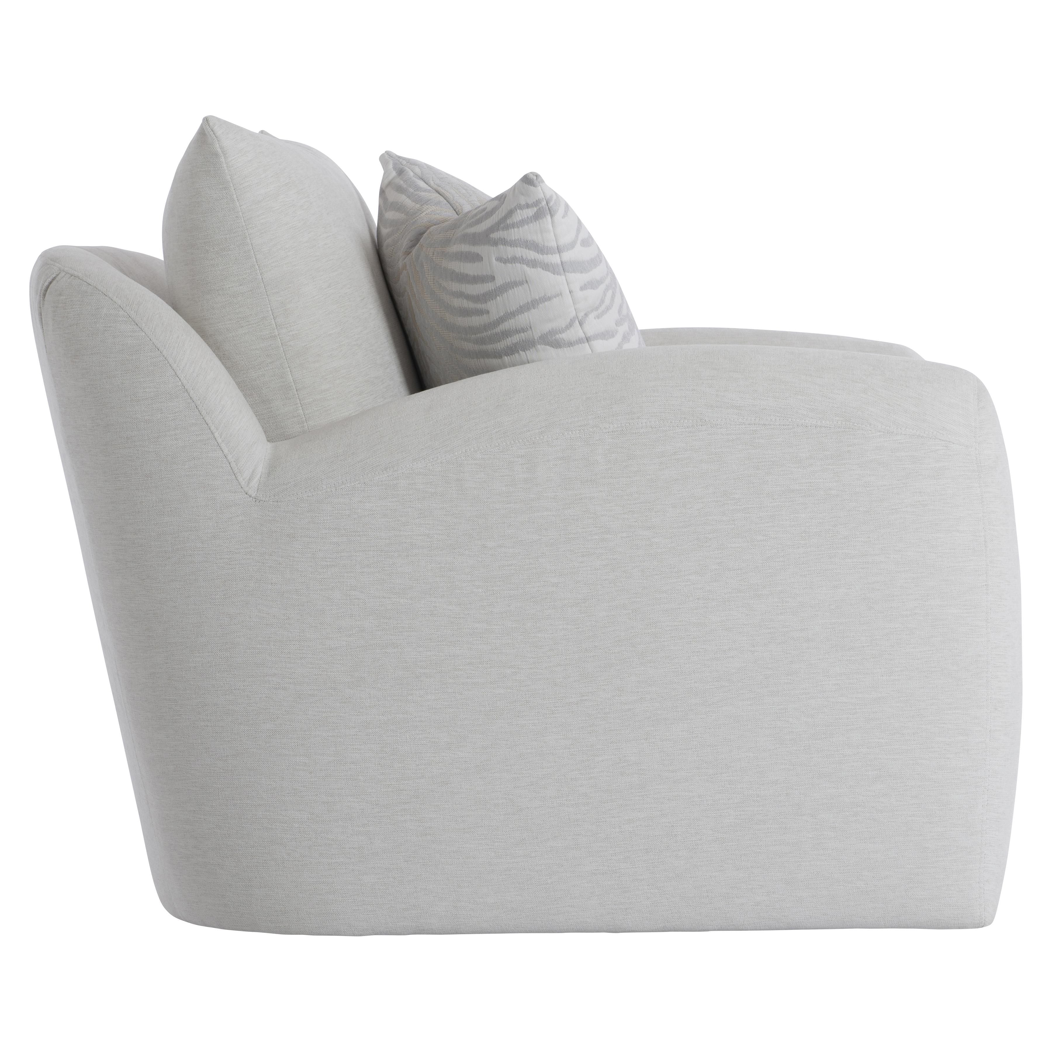 Bernhardt Furniture Asher Fabric Swivel Chair