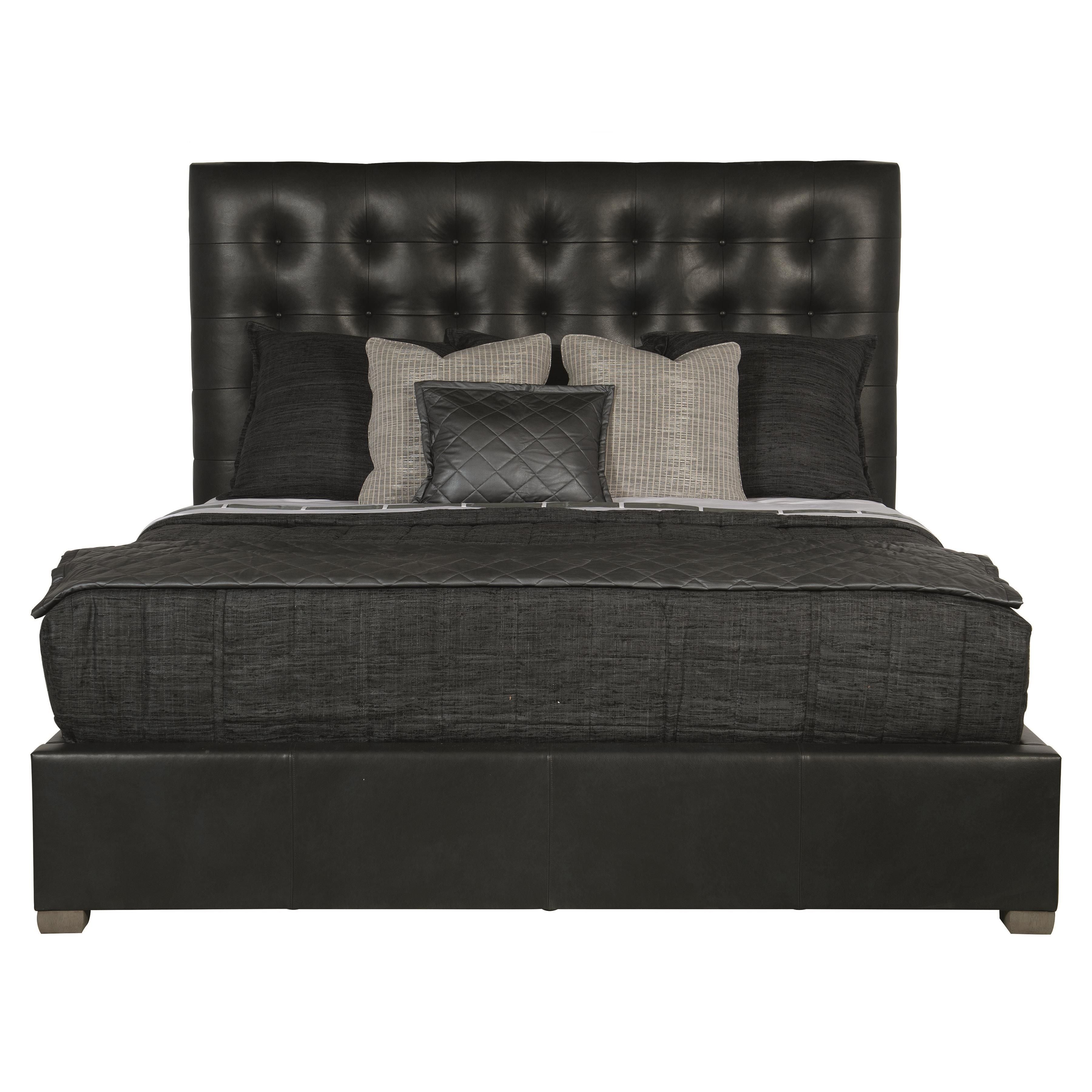 Bernhardt Furniture – Avery Leather Panel Bed King
