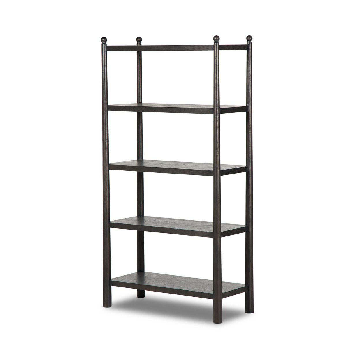 Eldridge Bookcase Solid Oak Tall Vertical Storage