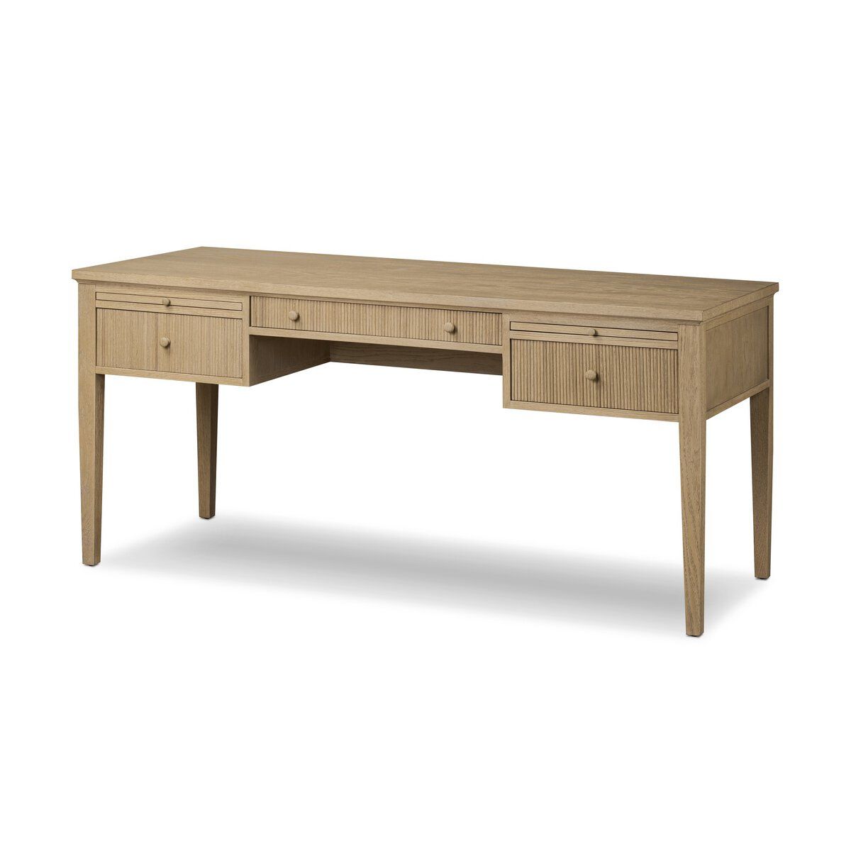 Bush Desk Solid Oak 3-Drawer Home Office Desk