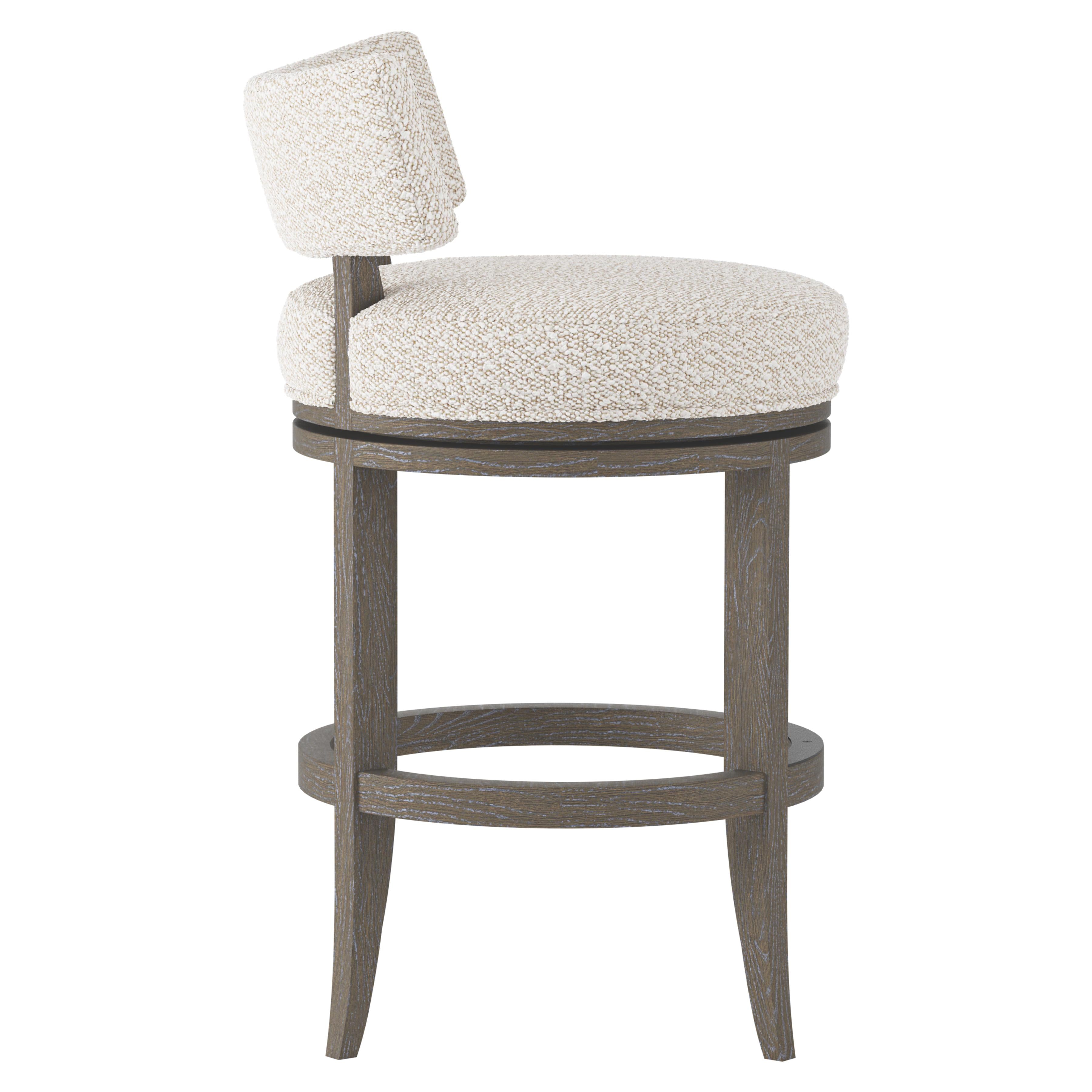 Bernhardt Hirsch Fabric Counter Stool