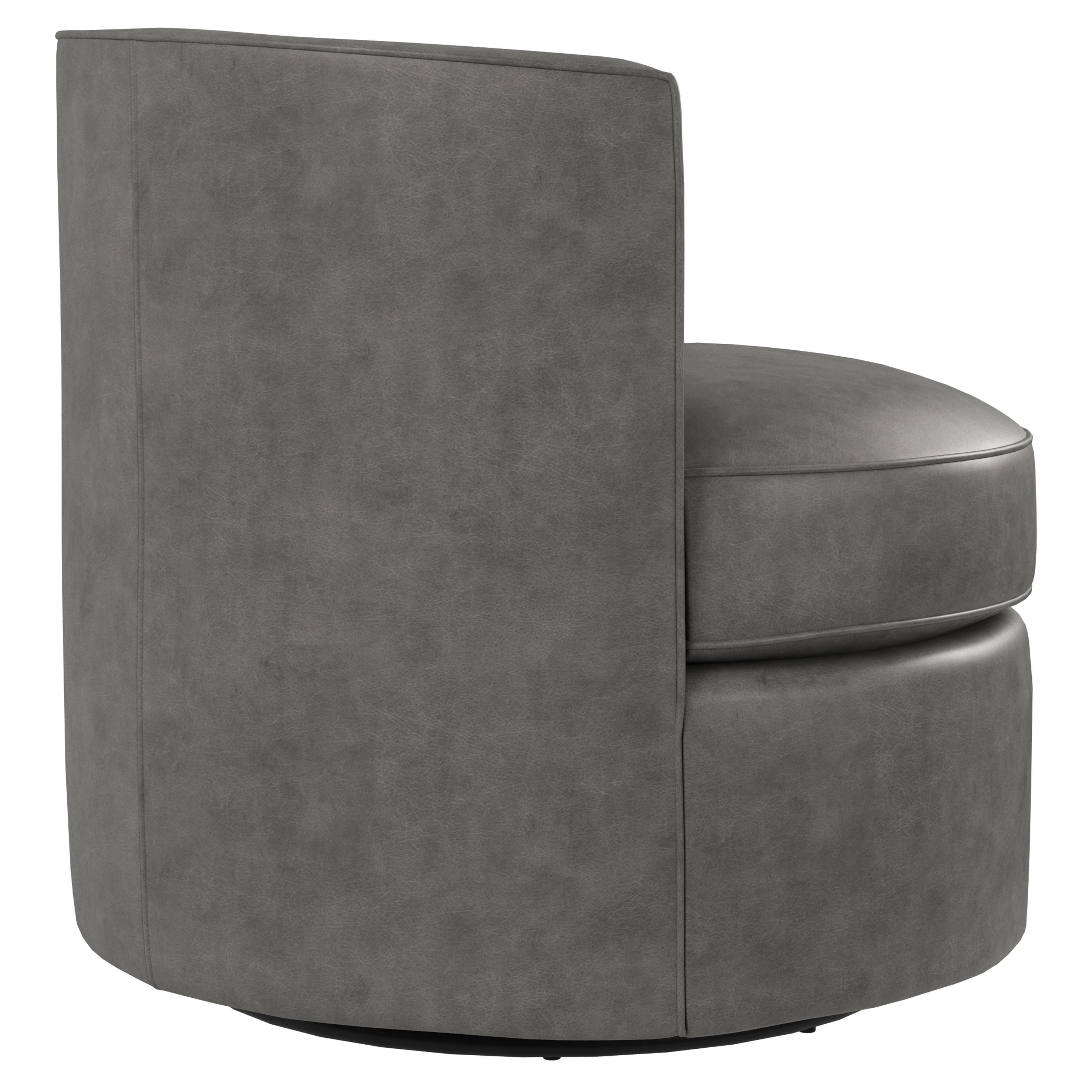 Bernhardt Furniture – Fleur Leather Swivel Chair