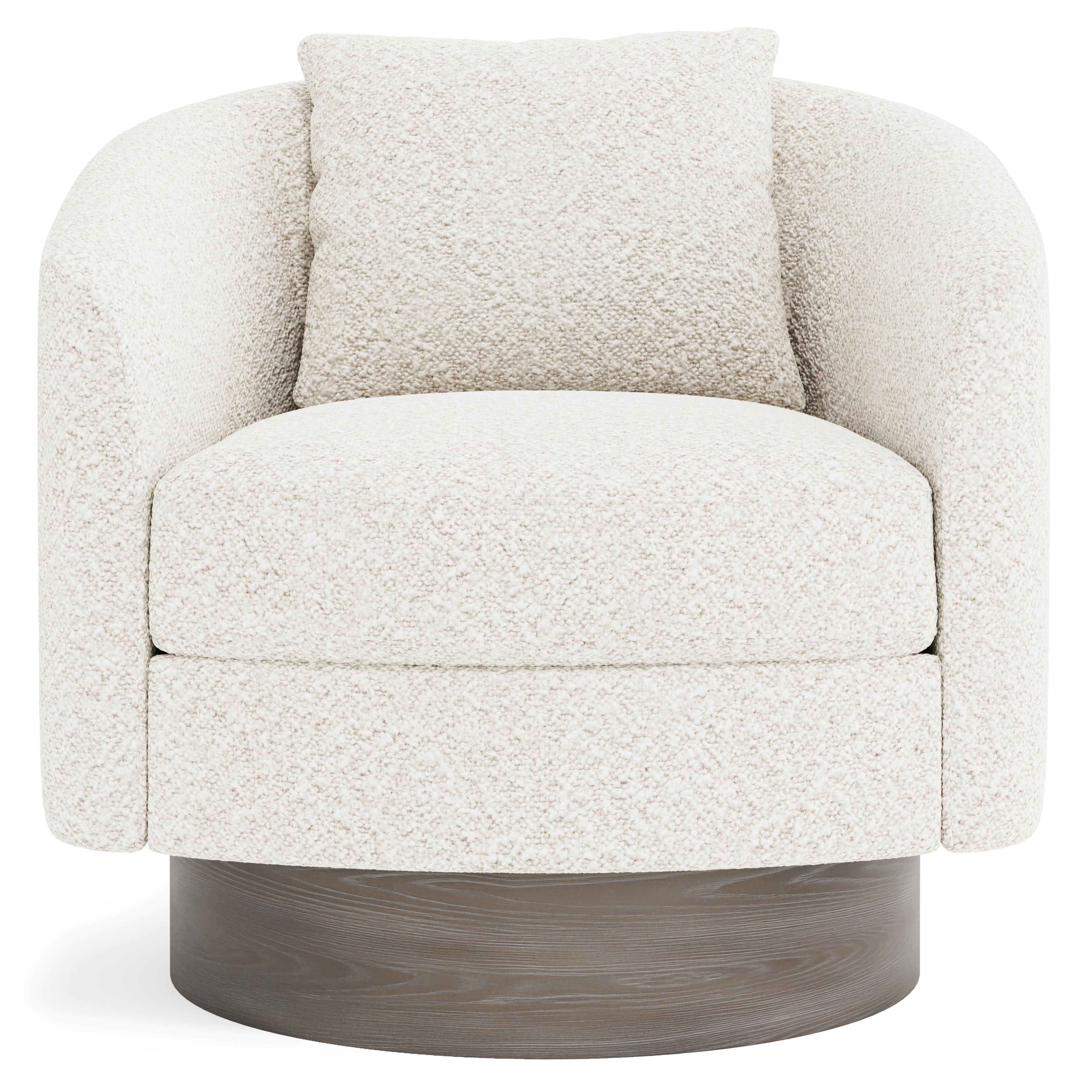 Bernhardt Furniture Camino Fabric Swivel Chair