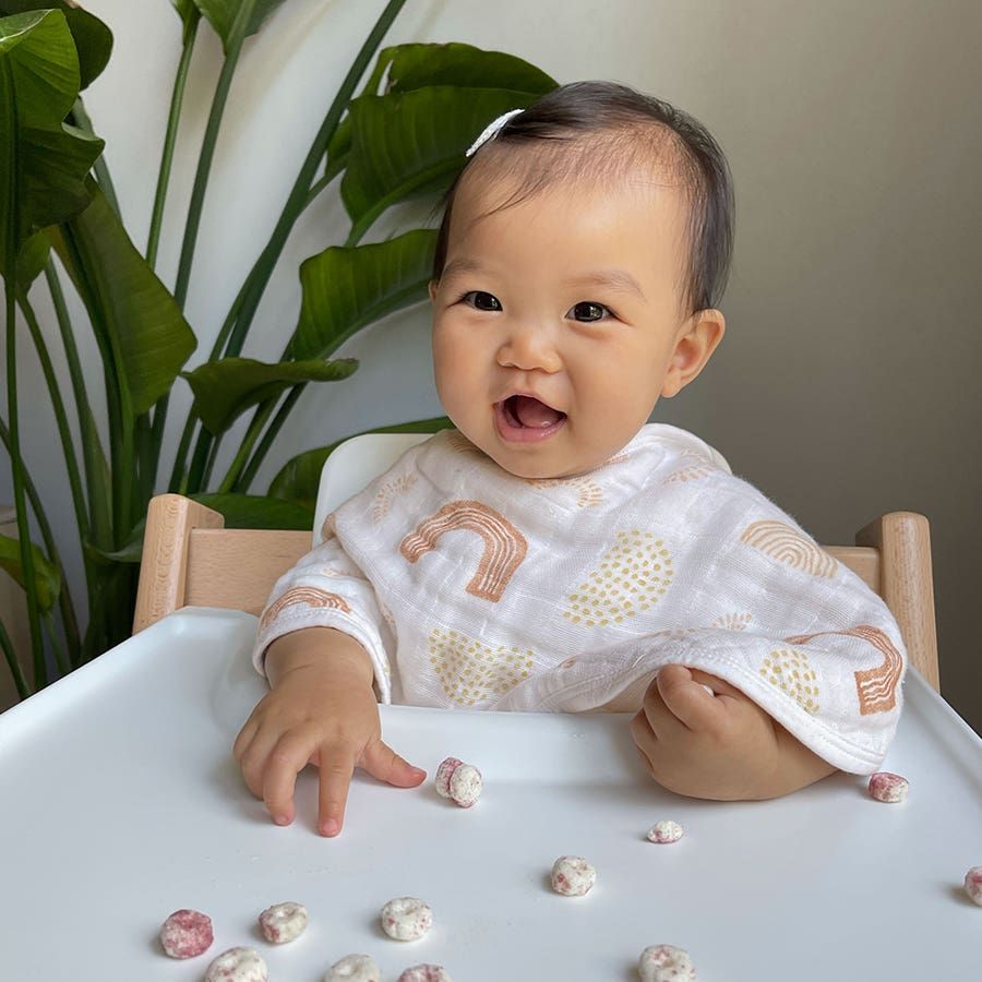 Boutique 100% Cotton Muslin Burpy Bibs 2 Pack